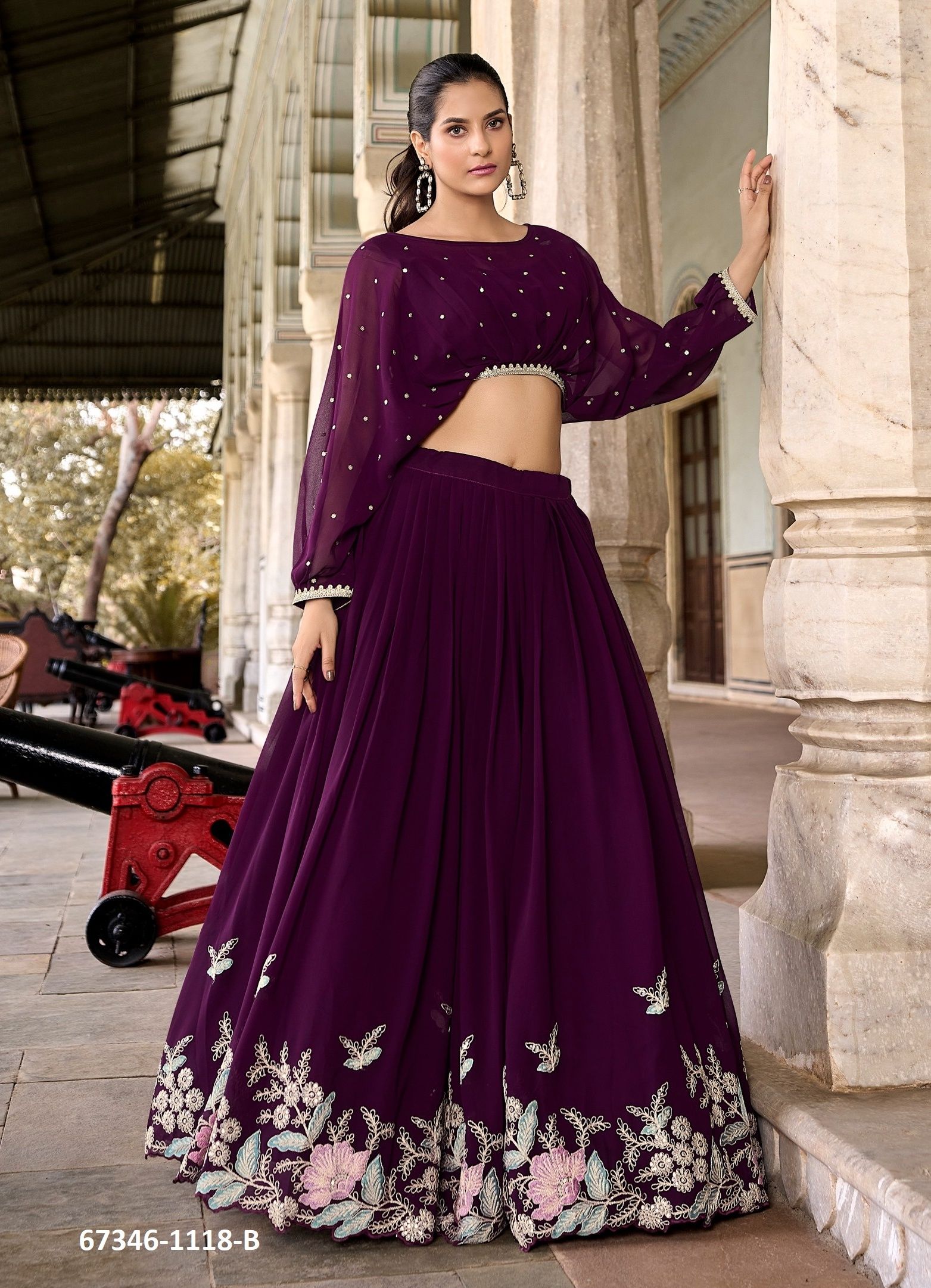 EDITION 1118 - Catalog # 67346 (Set of 2 Readymade Lehengas) EDITION 1118 - Catalog # 67346 (Set of 2 Readymade Lehengas)