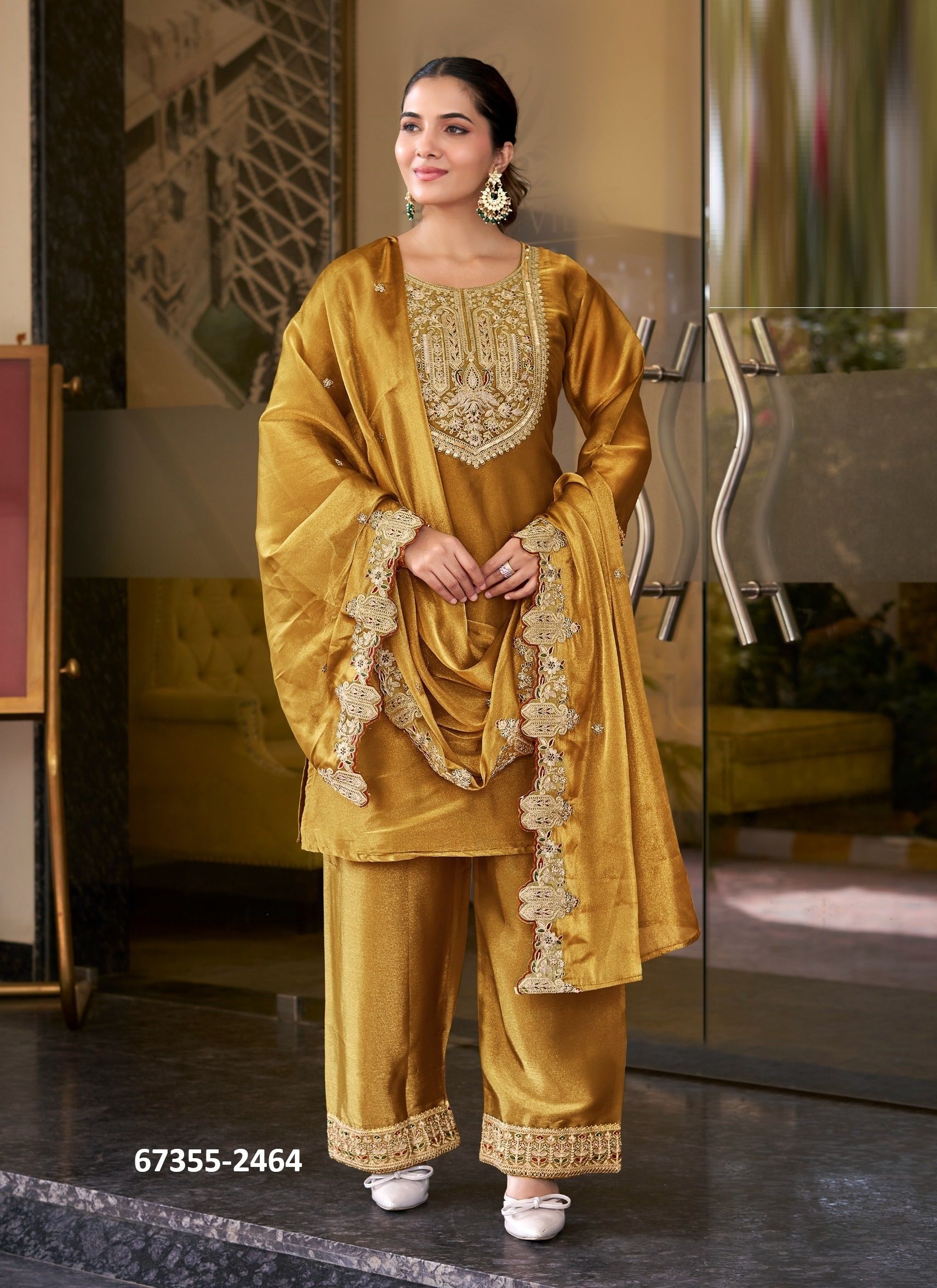 MEHSUS - Catalog # 67355 (Set of 4 SIZE-SETS [Readymade Salwar Suits])