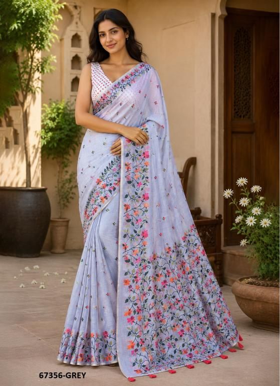 LEMON - Catalog # 67356 (Set of 6 Sarees)