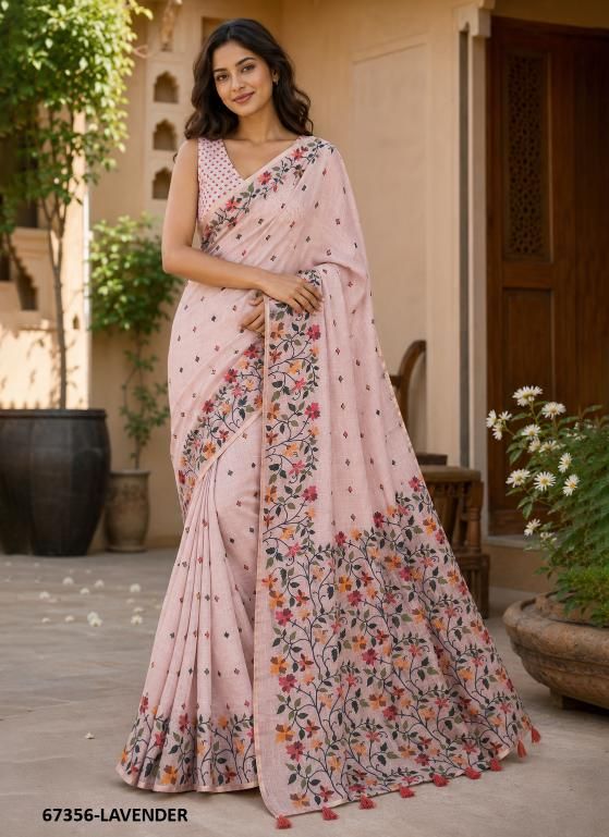 LEMON - Catalog # 67356 (Set of 6 Sarees)