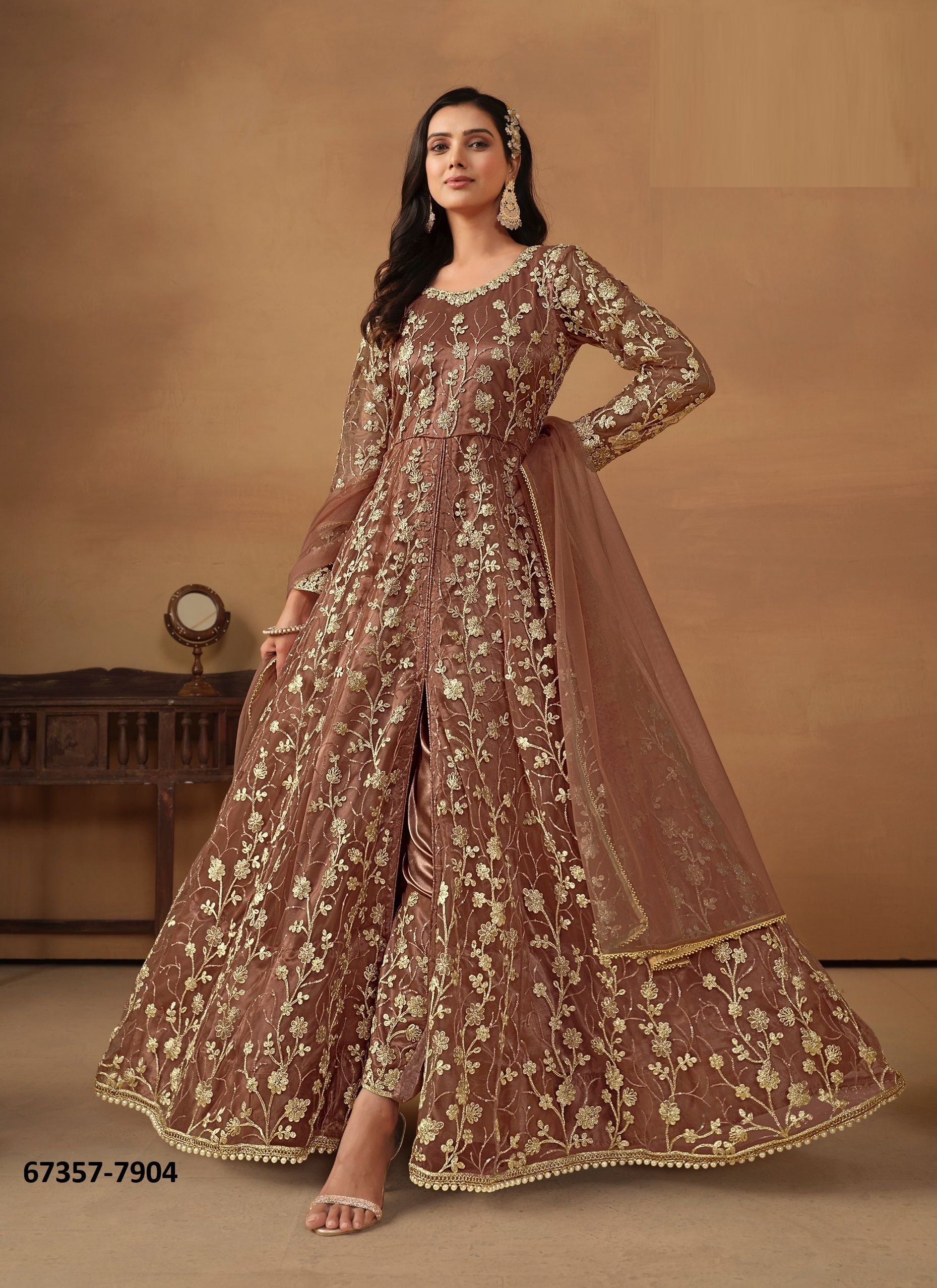 ANAMIKAA - Catalog # 67357 (Set of 4 Readymade Salwar Suits)