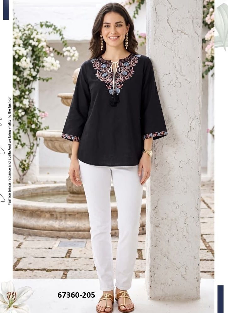 TINY - Catalog # 67360 (Set of 6 Readymade Women's Kurtis / Tops)