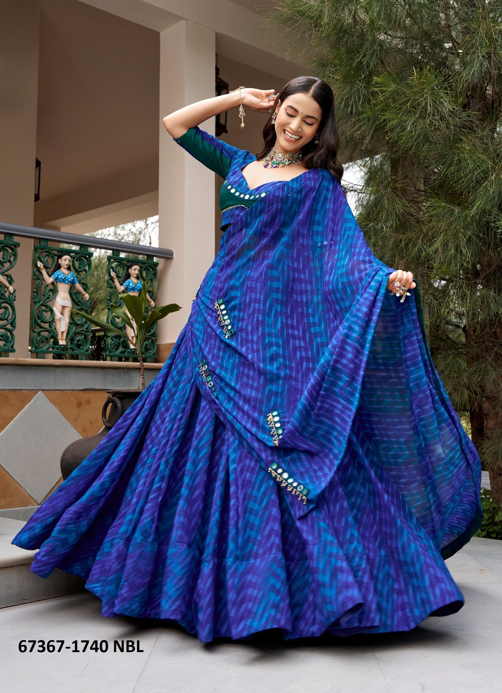 PANGHATT - Catalog # 67367 (Set of 2 Readymade Lehengas) PANGHATT - Catalog # 67367 (Set of 2 Readymade Lehengas)