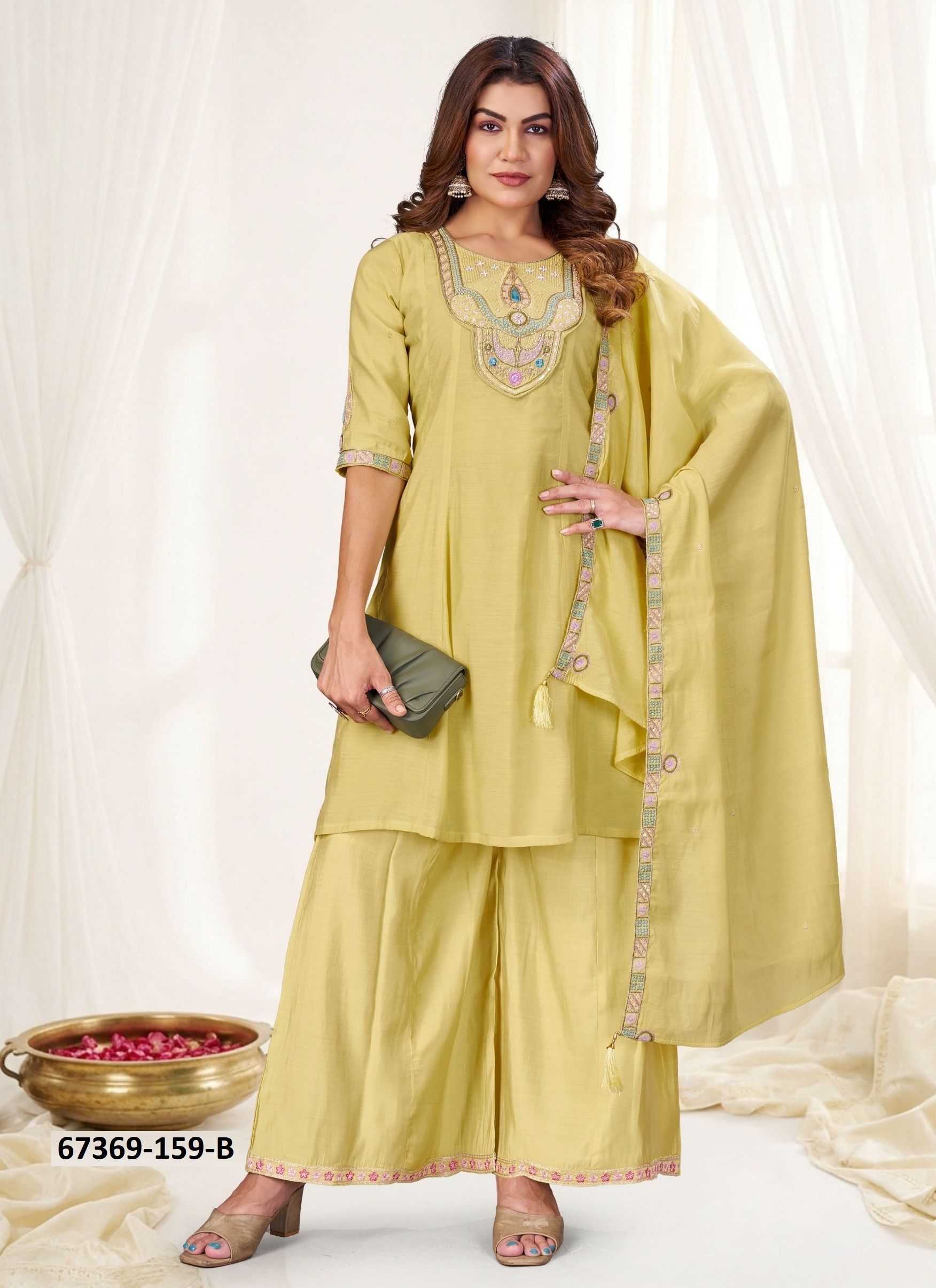 DESPERATE - Catalog # 67369 (Set of 8 Readymade Salwar Suits)