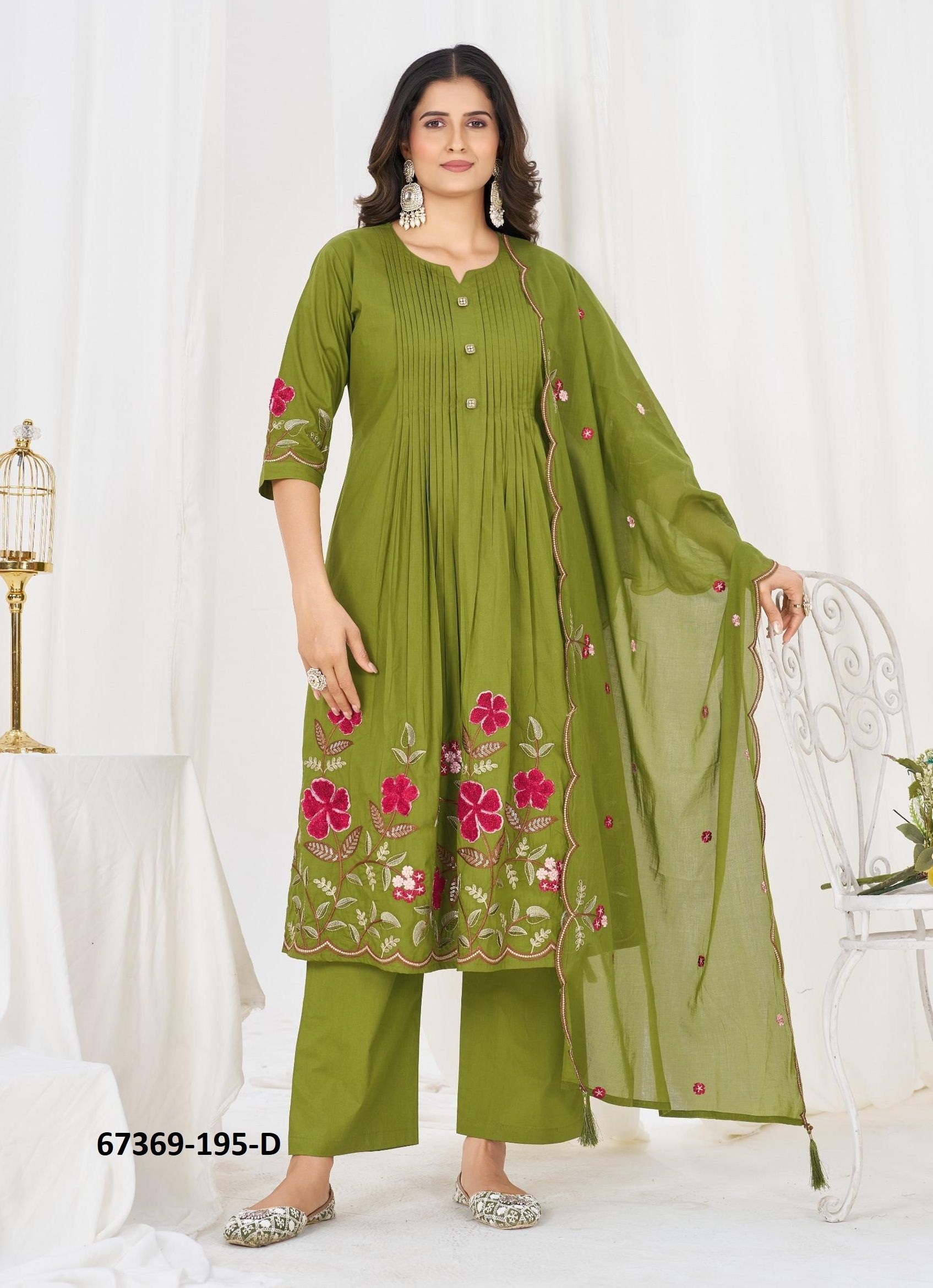 DESPERATE - Catalog # 67369 (Set of 8 Readymade Salwar Suits)