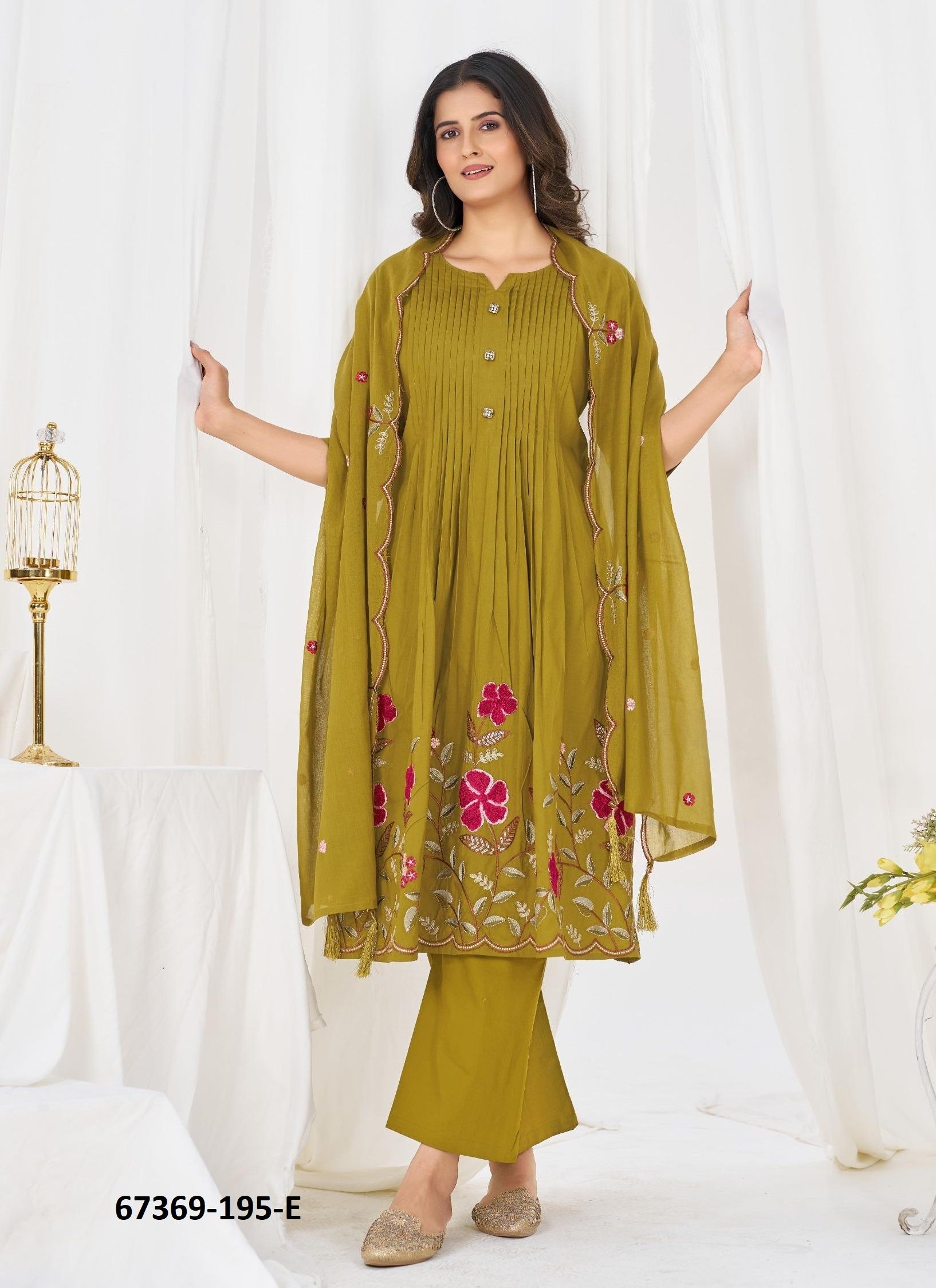 DESPERATE - Catalog # 67369 (Set of 8 Readymade Salwar Suits)
