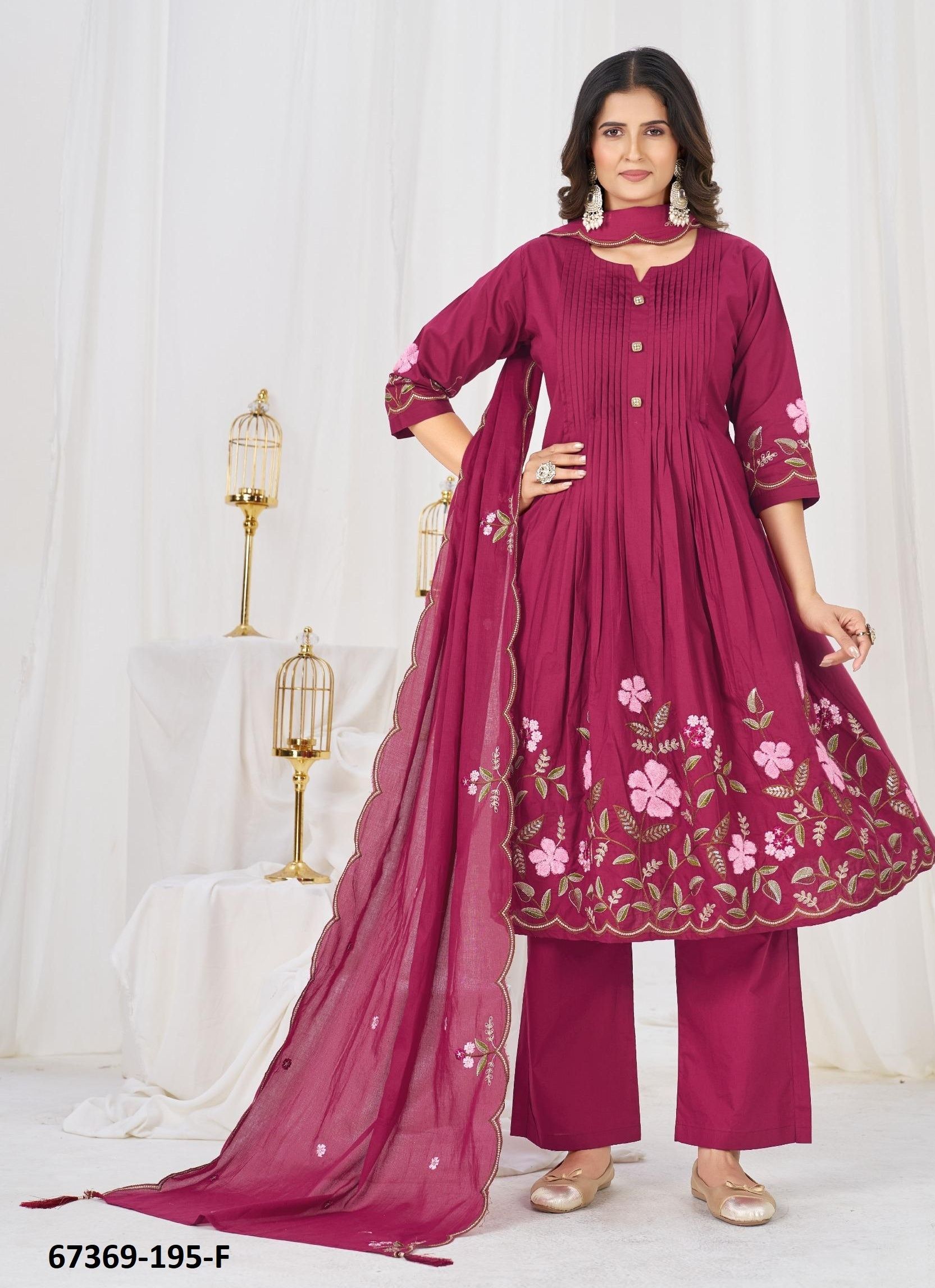 DESPERATE - Catalog # 67369 (Set of 8 Readymade Salwar Suits)