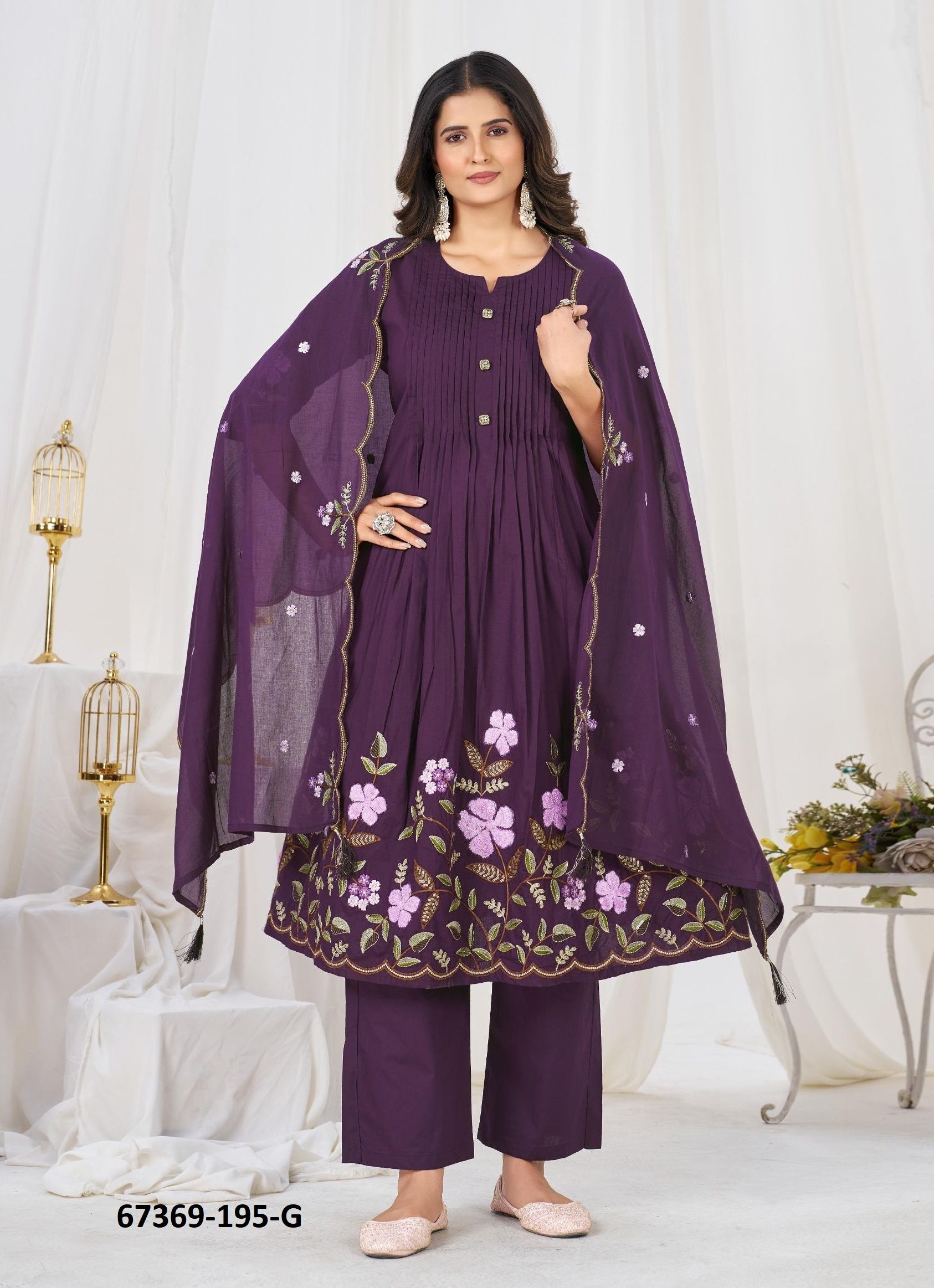 DESPERATE - Catalog # 67369 (Set of 8 Readymade Salwar Suits)
