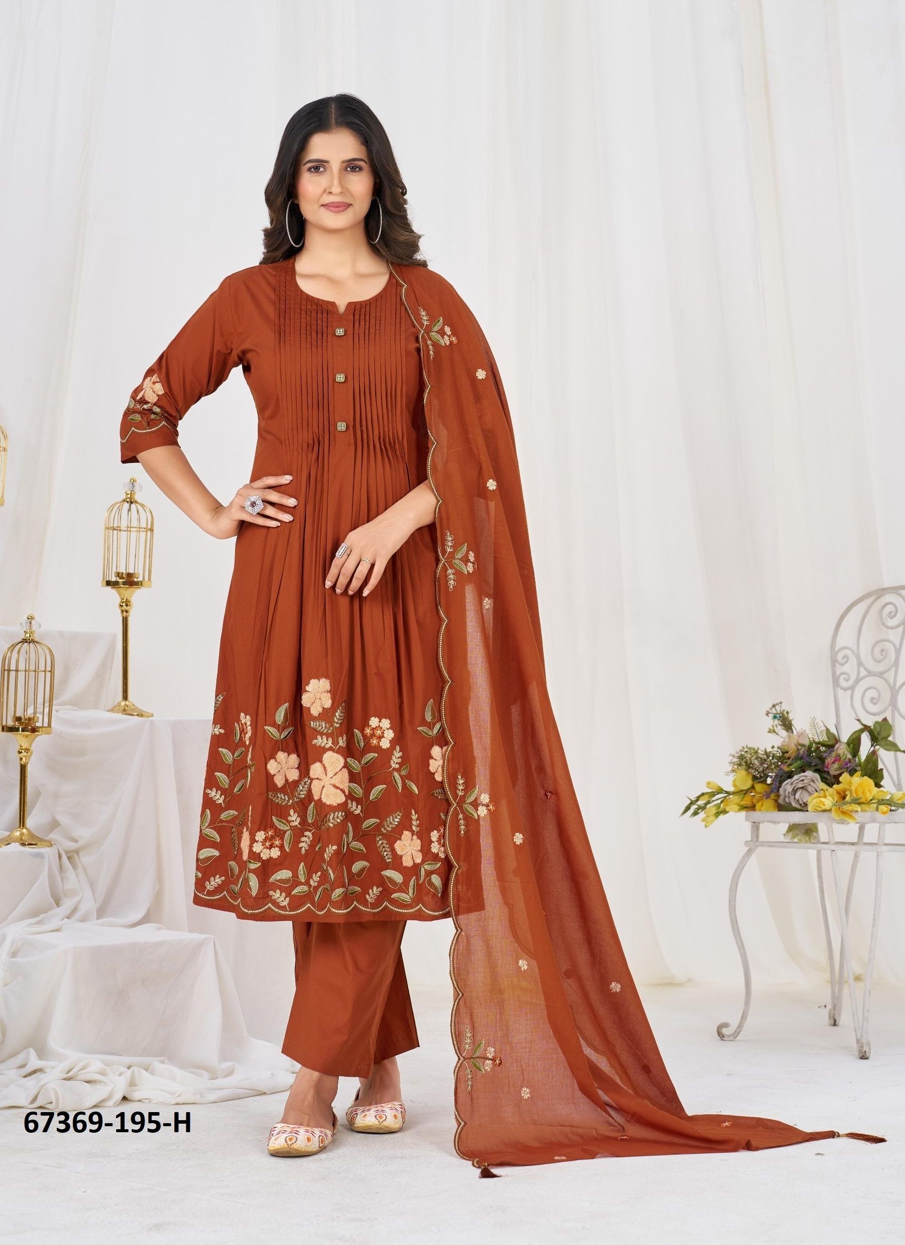DESPERATE - Catalog # 67369 (Set of 8 Readymade Salwar Suits)