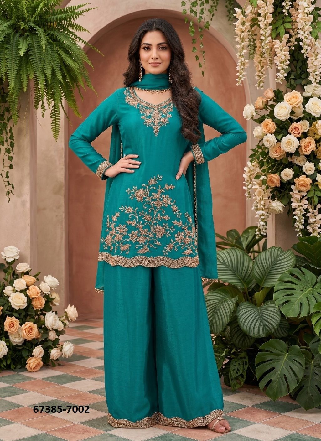 HONEY - Catalog # 67385 (Set of 2 Readymade Salwar Suits)