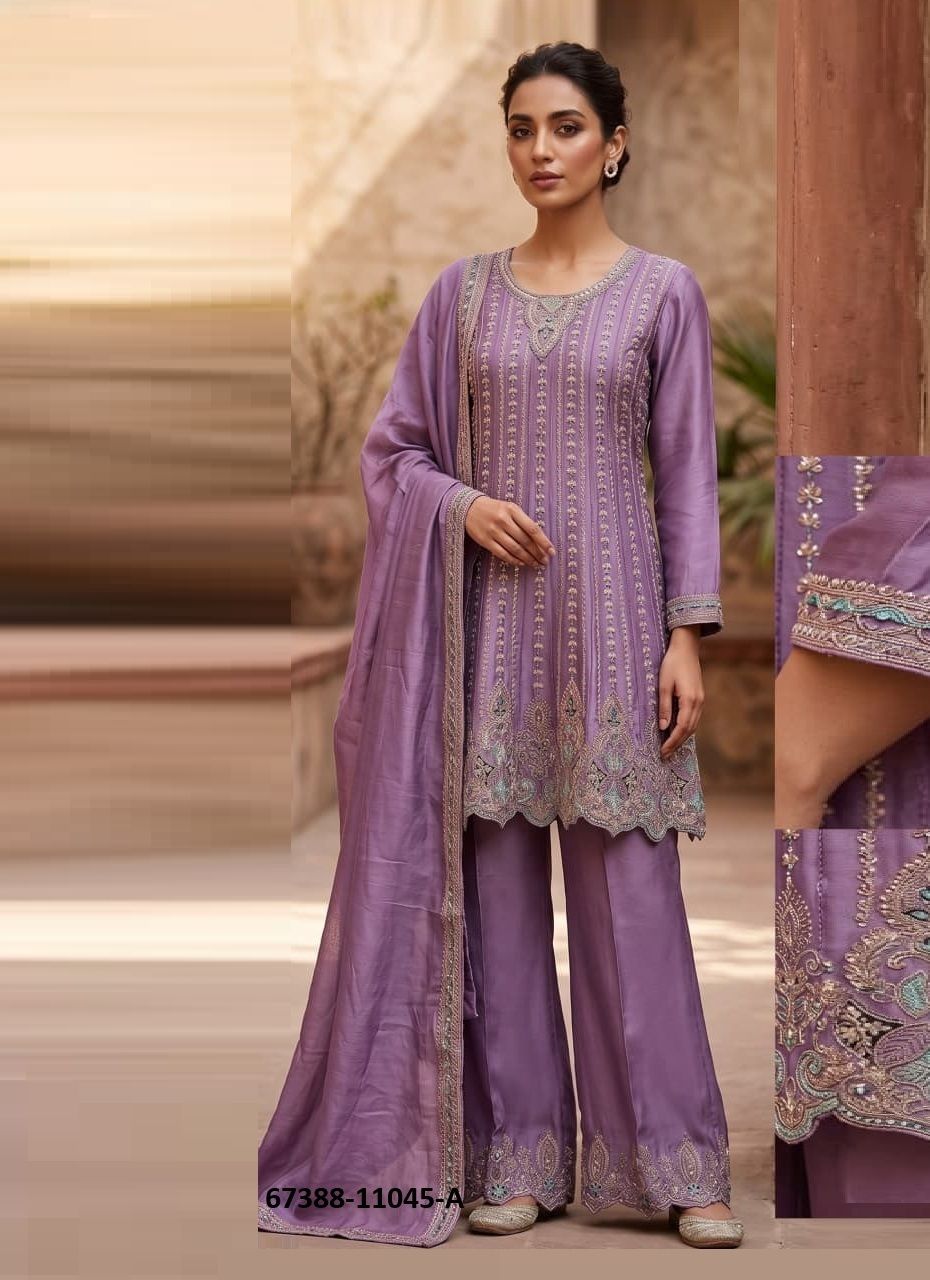 DENISHA - Catalog # 67388 (Set of 4 Readymade Salwar Suits) DENISHA - Catalog # 67388 (Set of 4 Readymade Salwar Suits)