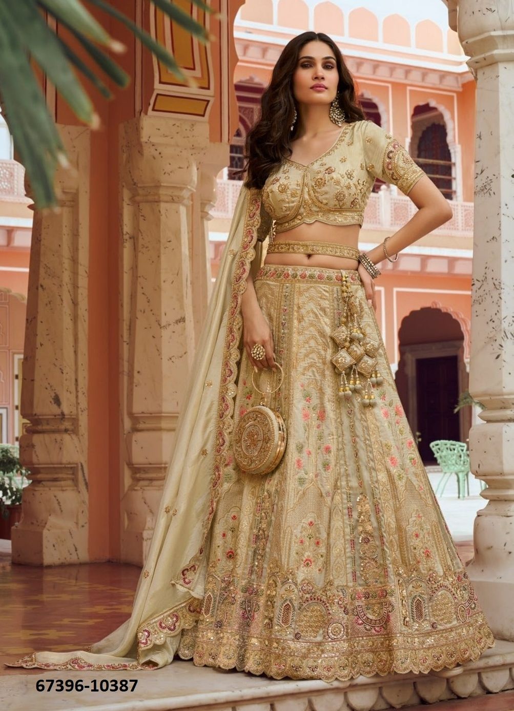 MANBHARI - Catalog # 67396 (Set of 6 Semi-Stitched Lehengas) MANBHARI - Catalog # 67396 (Set of 6 Semi-Stitched Lehengas)