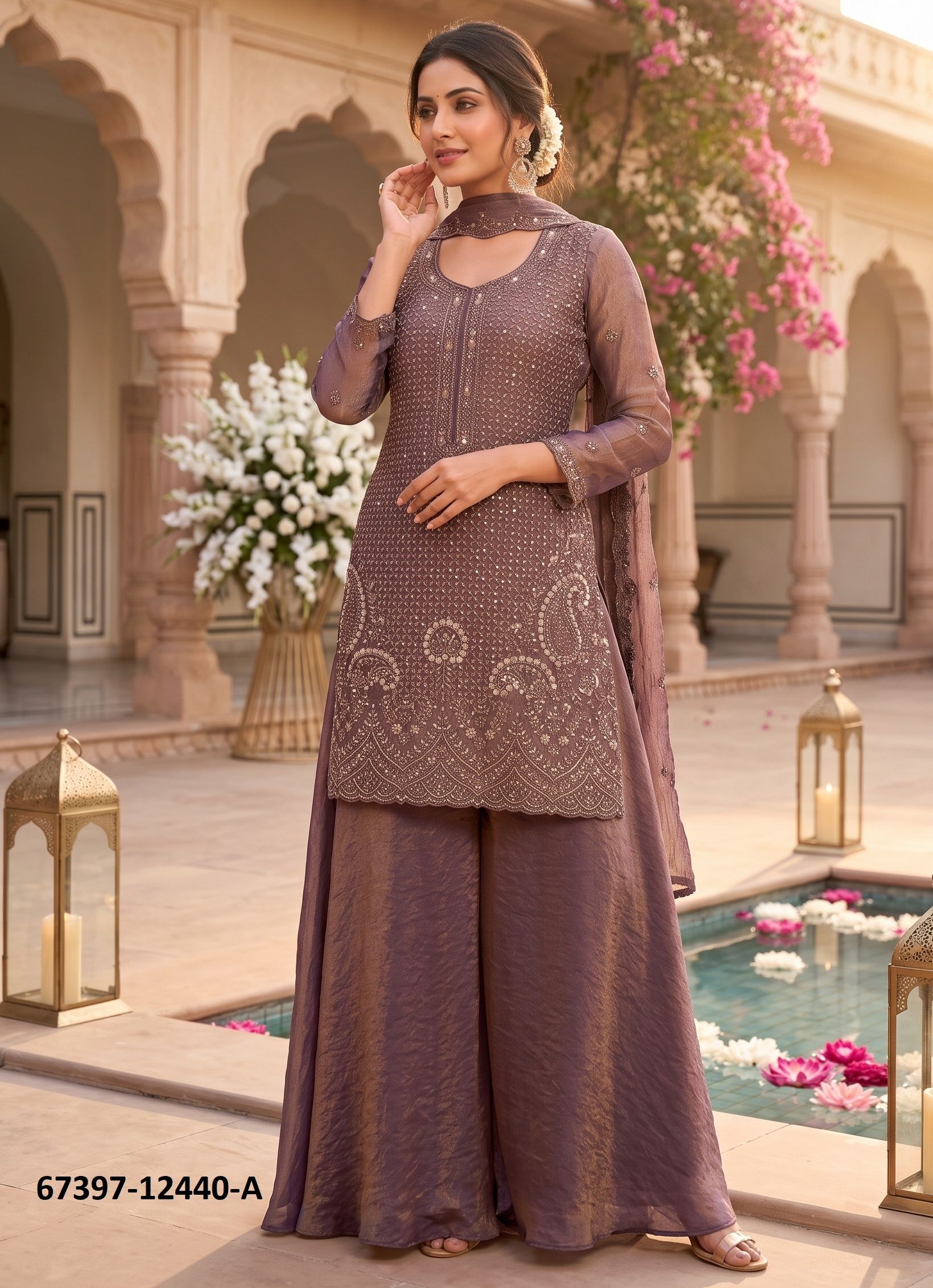PURABI - Catalog # 67397 (Set of 2 Readymade Salwar Suits) PURABI - Catalog # 67397 (Set of 2 Readymade Salwar Suits)