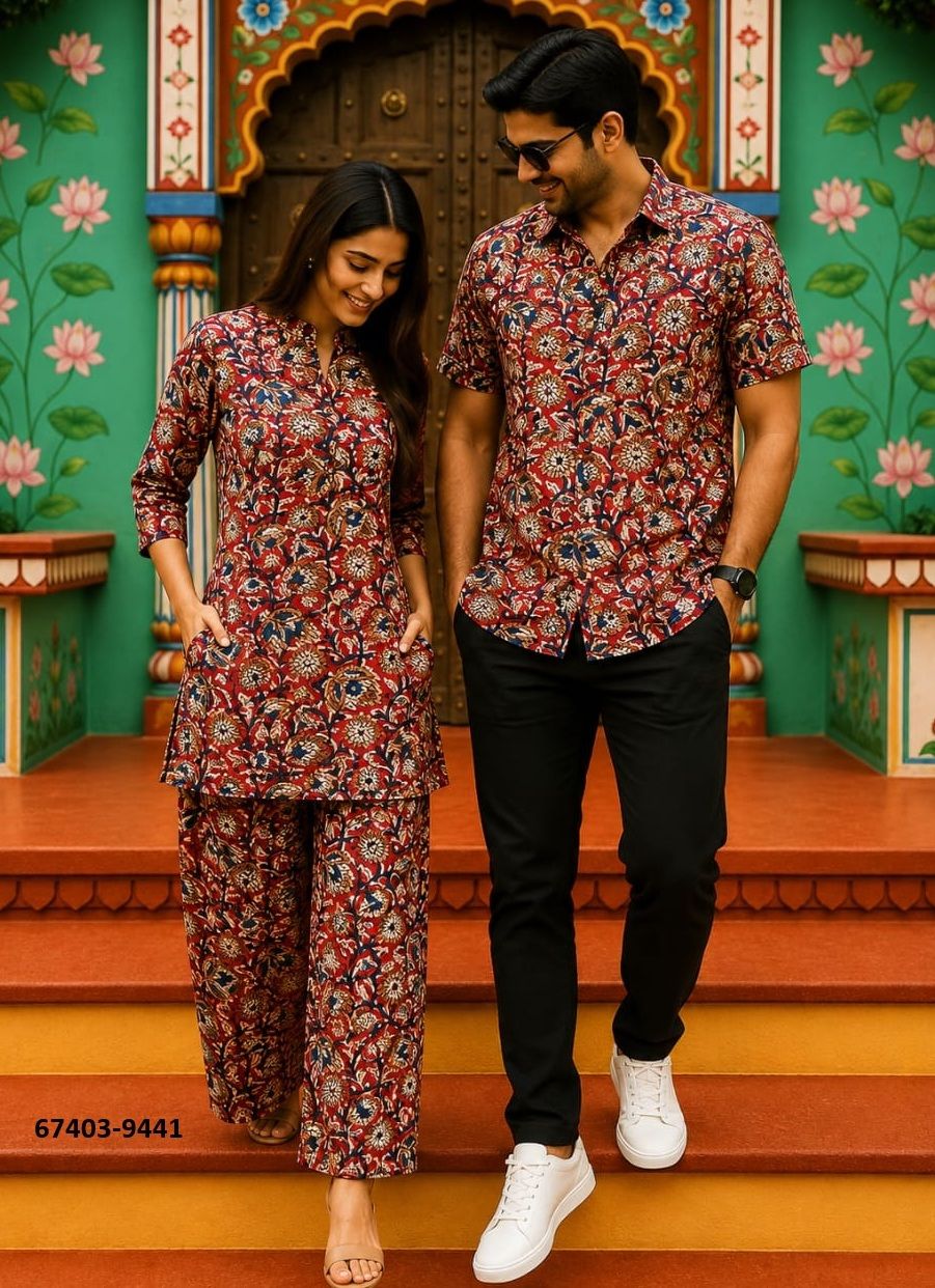 HAND BAGRU PRINTED COUPLE COMBO SET - Catalog # 67403 (Set of 32 Couple-Combo) HAND BAGRU PRINTED COUPLE COMBO SET - Catalog # 67403 (Set of 32 Couple-Combo)