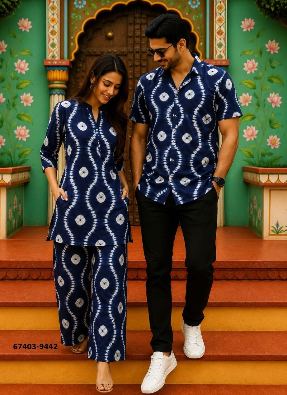 HAND BAGRU PRINTED COUPLE COMBO SET - Catalog # 67403 (Set of 32 Couple-Combo) HAND BAGRU PRINTED COUPLE COMBO SET - Catalog # 67403 (Set of 32 Couple-Combo)