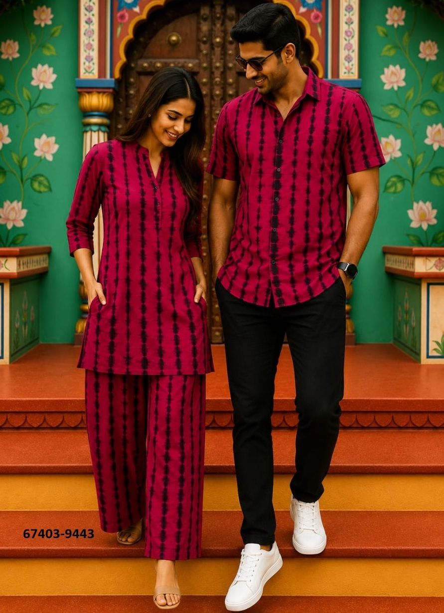 HAND BAGRU PRINTED COUPLE COMBO SET - Catalog # 67403 (Set of 32 Couple-Combo) HAND BAGRU PRINTED COUPLE COMBO SET - Catalog # 67403 (Set of 32 Couple-Combo)