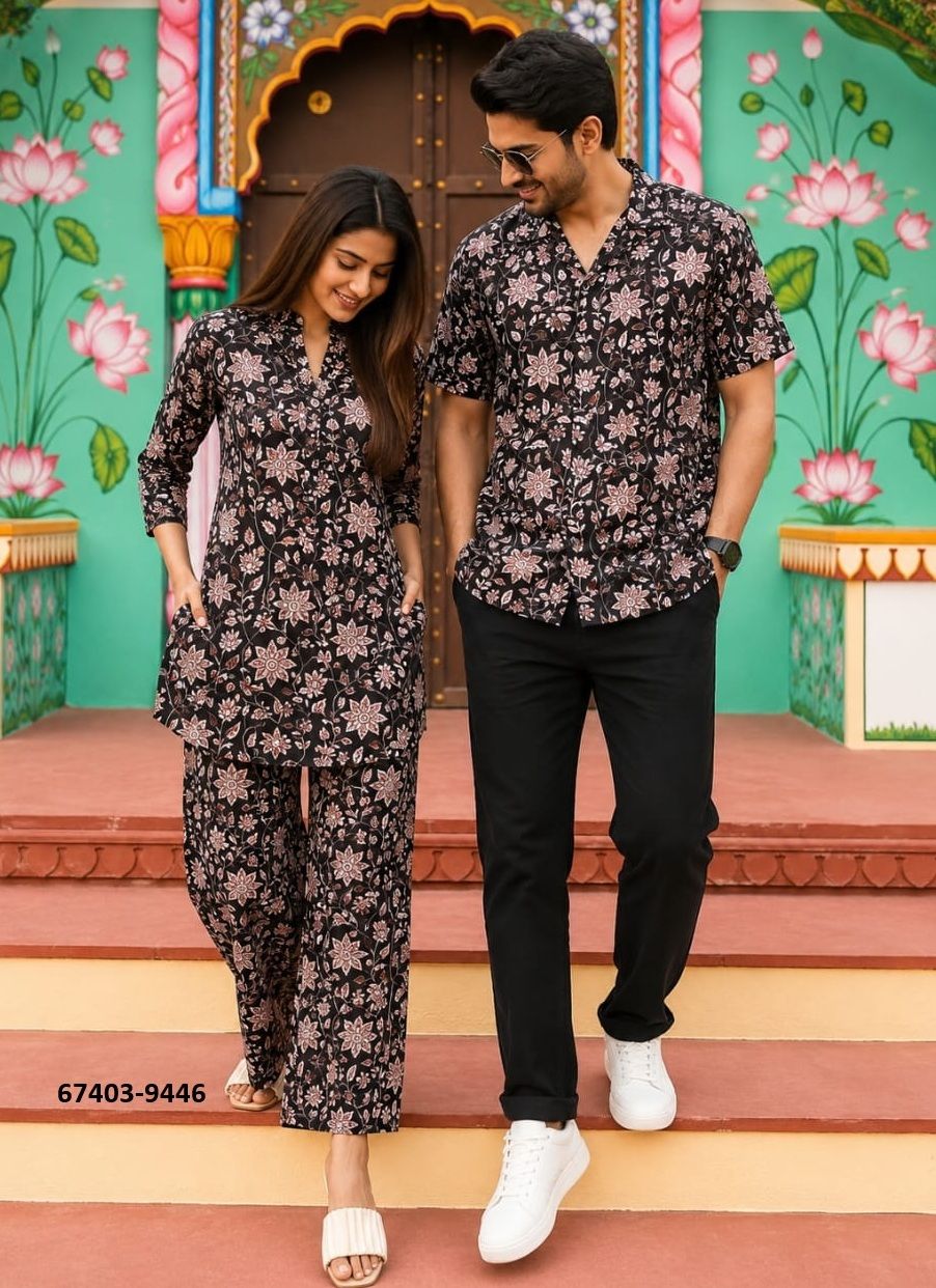 HAND BAGRU PRINTED COUPLE COMBO SET - Catalog # 67403 (Set of 32 Couple-Combo) HAND BAGRU PRINTED COUPLE COMBO SET - Catalog # 67403 (Set of 32 Couple-Combo)