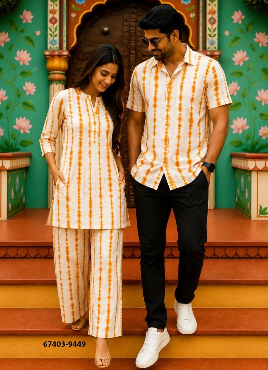 HAND BAGRU PRINTED COUPLE COMBO SET - Catalog # 67403 (Set of 32 Couple-Combo) HAND BAGRU PRINTED COUPLE COMBO SET - Catalog # 67403 (Set of 32 Couple-Combo)