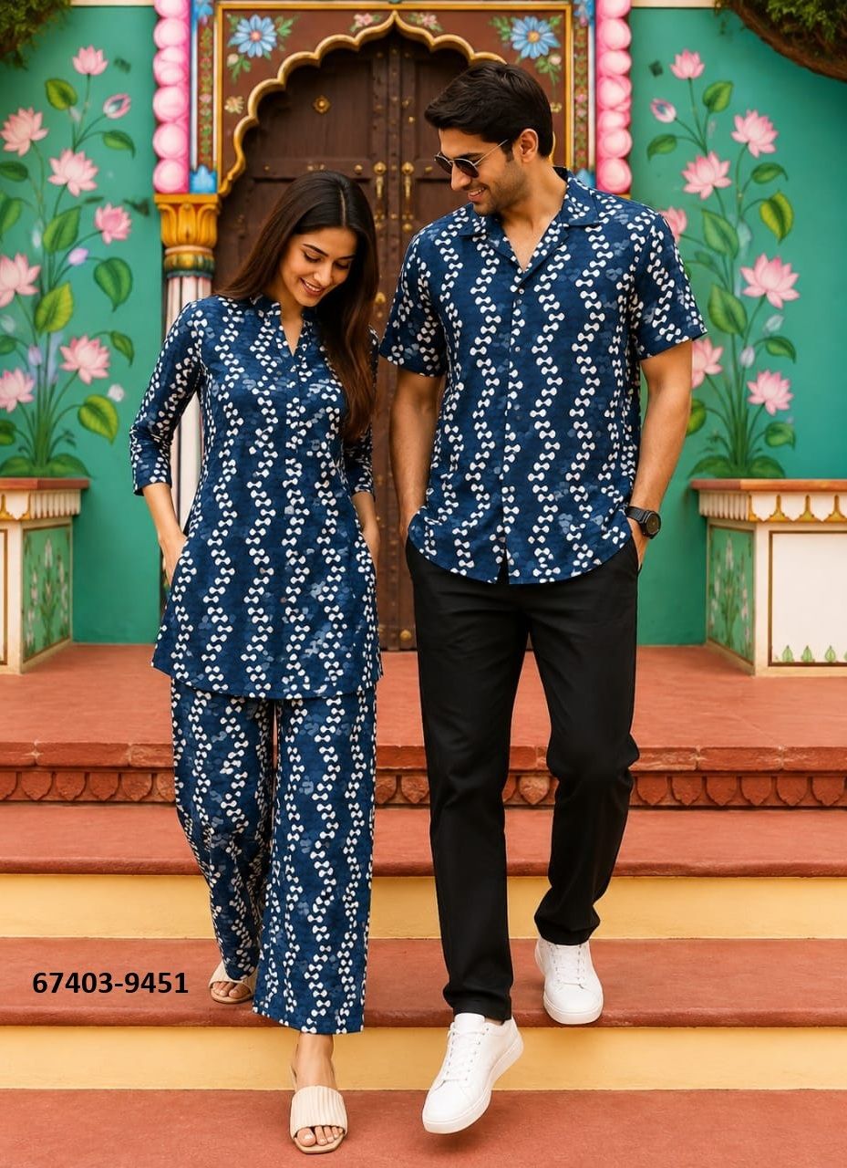 HAND BAGRU PRINTED COUPLE COMBO SET - Catalog # 67403 (Set of 32 Couple-Combo) HAND BAGRU PRINTED COUPLE COMBO SET - Catalog # 67403 (Set of 32 Couple-Combo)