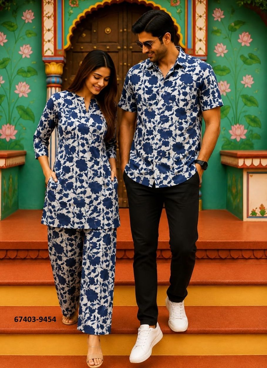 HAND BAGRU PRINTED COUPLE COMBO SET - Catalog # 67403 (Set of 32 Couple-Combo) HAND BAGRU PRINTED COUPLE COMBO SET - Catalog # 67403 (Set of 32 Couple-Combo)