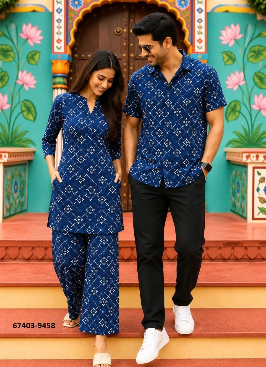 HAND BAGRU PRINTED COUPLE COMBO SET - Catalog # 67403 (Set of 32 Couple-Combo) HAND BAGRU PRINTED COUPLE COMBO SET - Catalog # 67403 (Set of 32 Couple-Combo)