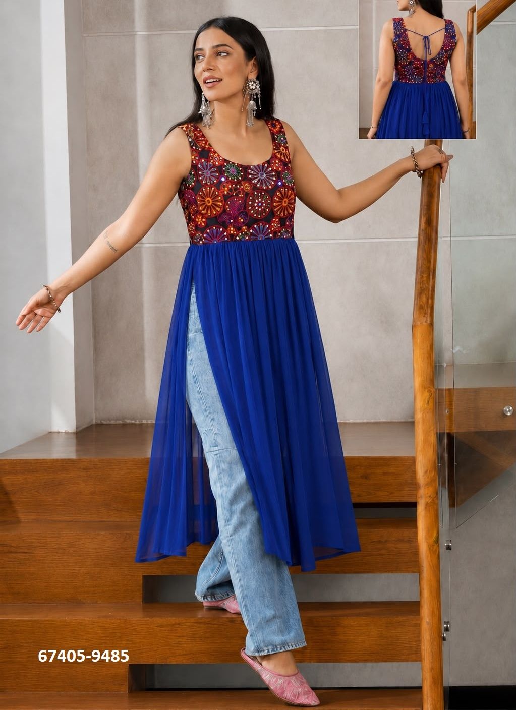 PANI GHAT - Catalog # 67405 (Set of 5 Readymade Women's Kurtis / Tops) PANI GHAT - Catalog # 67405 (Set of 5 Readymade Women's Kurtis / Tops)