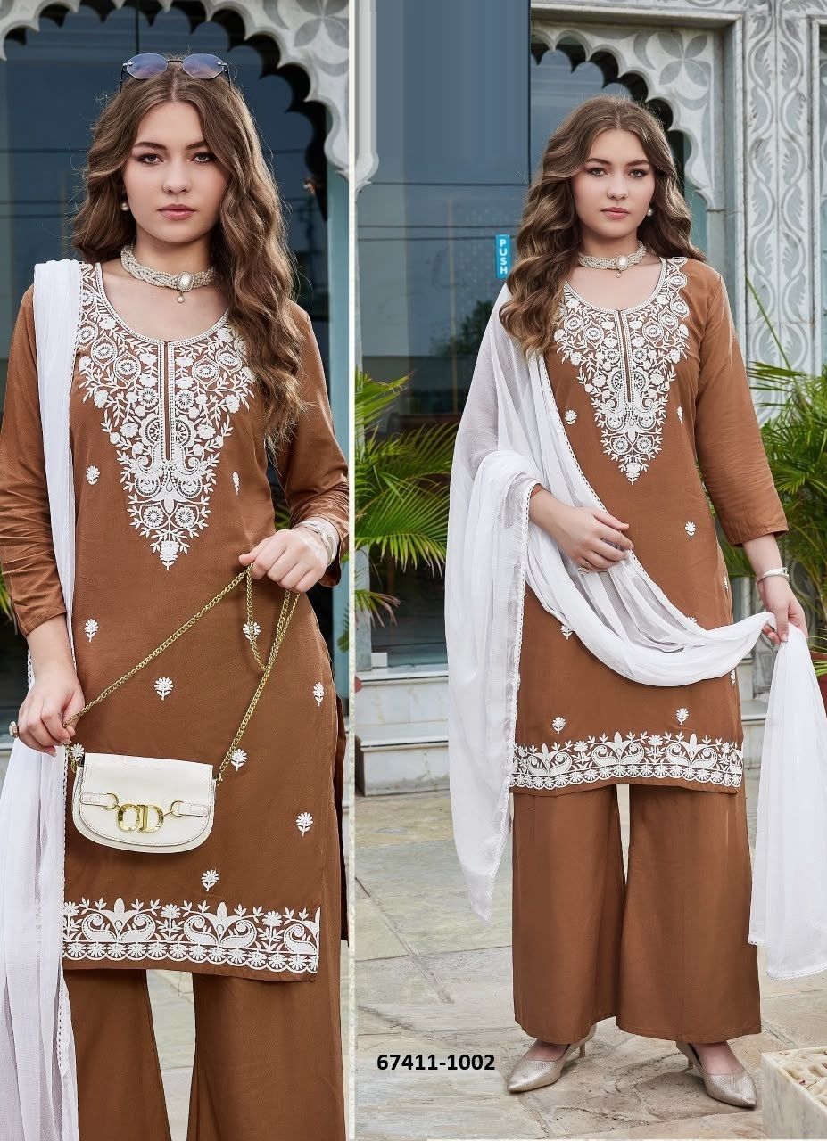 ZARENA - Catalog # 67411 (Set of 28 SIZE-SETS [Readymade Salwar Suits])