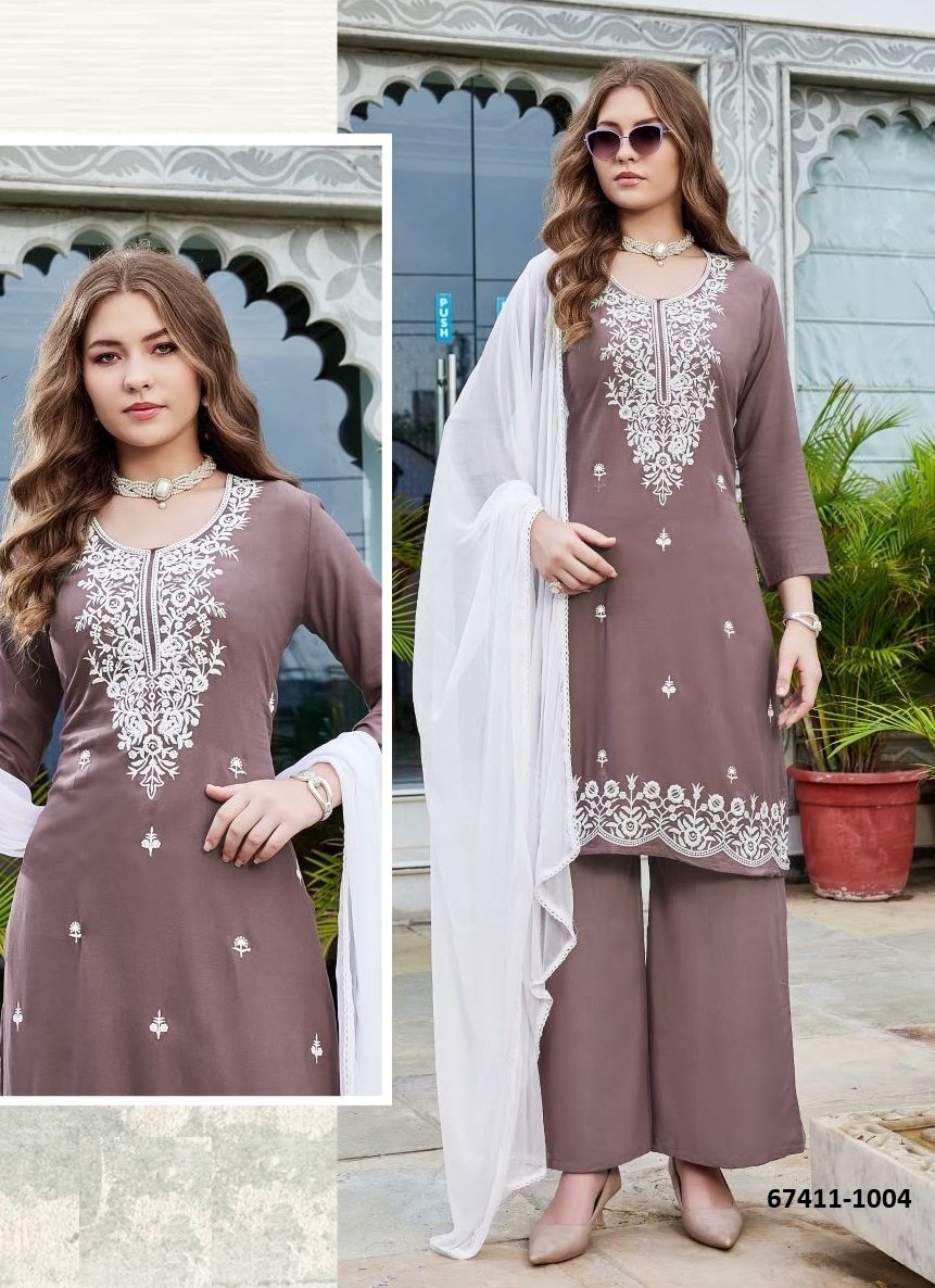 ZARENA - Catalog # 67411 (Set of 28 SIZE-SETS [Readymade Salwar Suits])