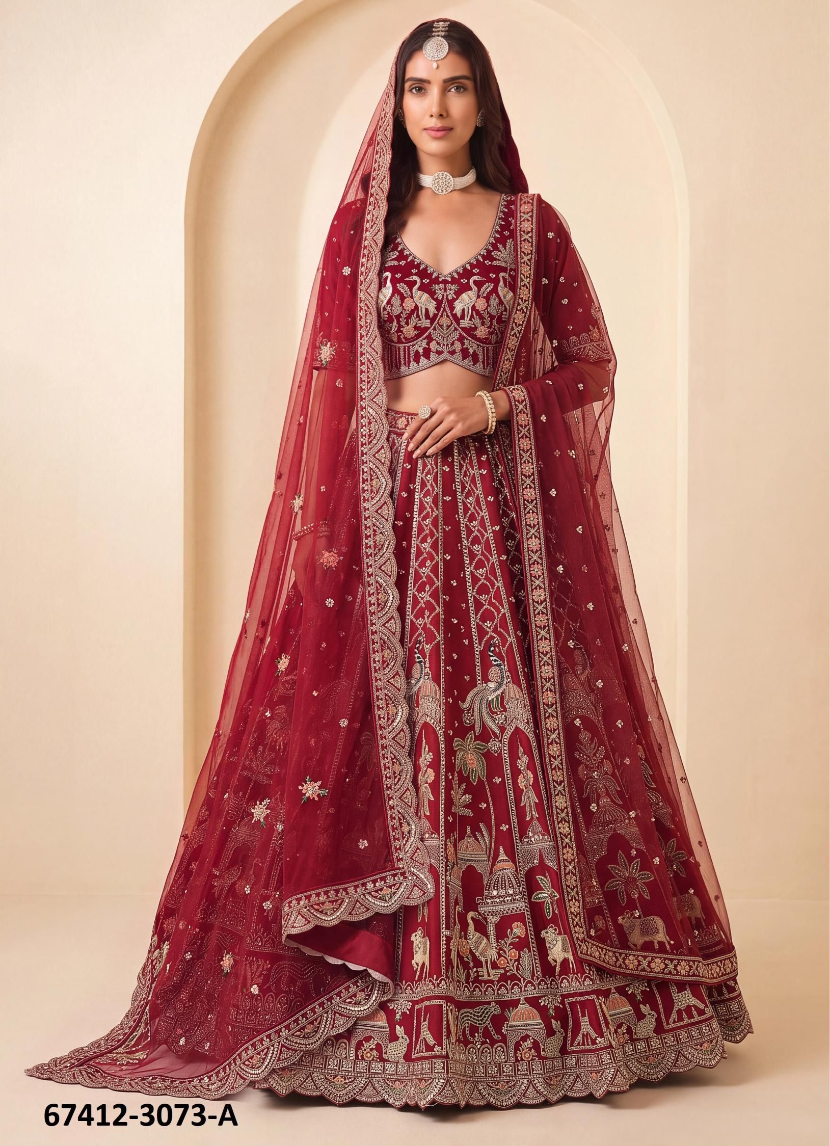 SABINA - Catalog # 67412 (Set of 17 Semi-Stitched Lehengas) SABINA - Catalog # 67412 (Set of 17 Semi-Stitched Lehengas)