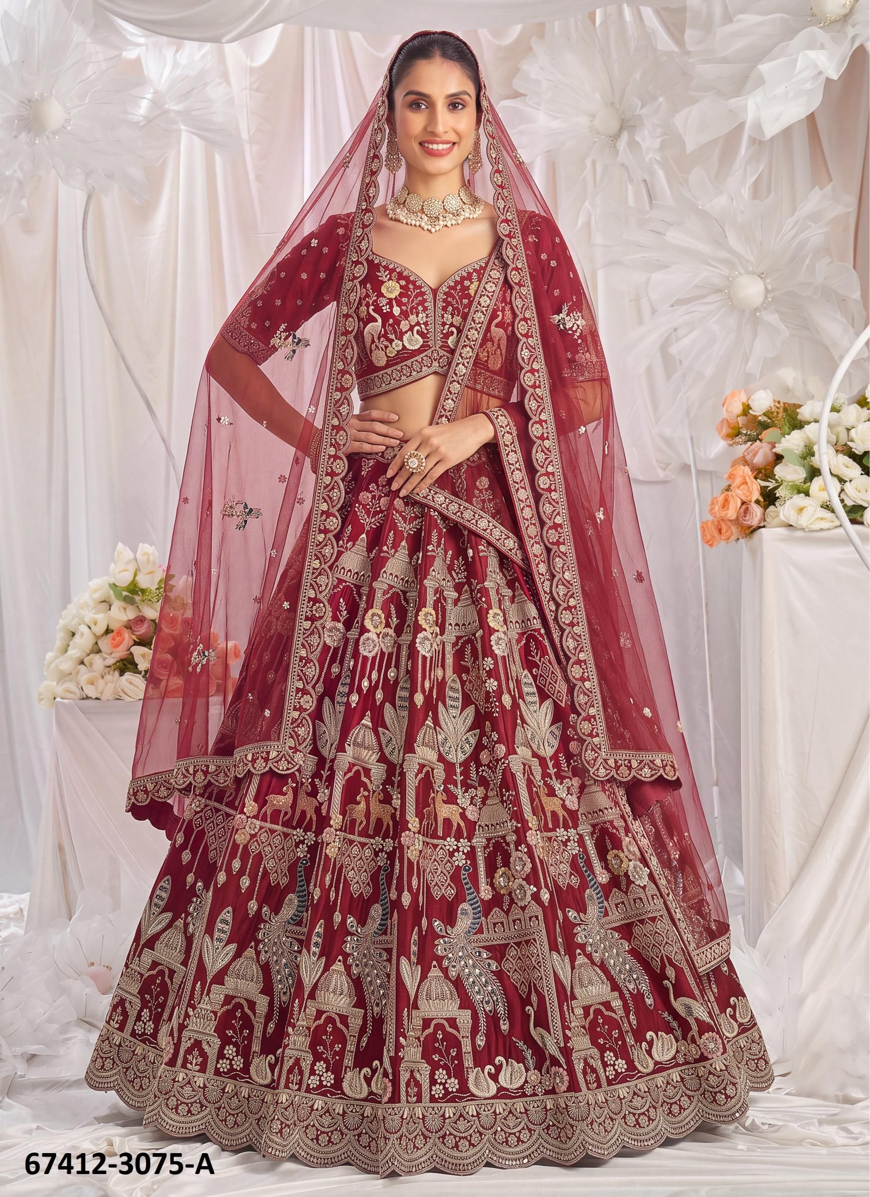 SABINA - Catalog # 67412 (Set of 17 Semi-Stitched Lehengas) SABINA - Catalog # 67412 (Set of 17 Semi-Stitched Lehengas)