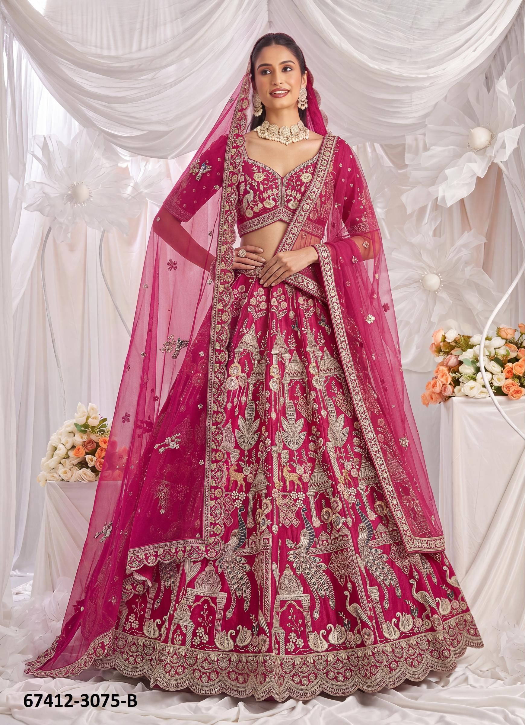 SABINA - Catalog # 67412 (Set of 17 Semi-Stitched Lehengas) SABINA - Catalog # 67412 (Set of 17 Semi-Stitched Lehengas)