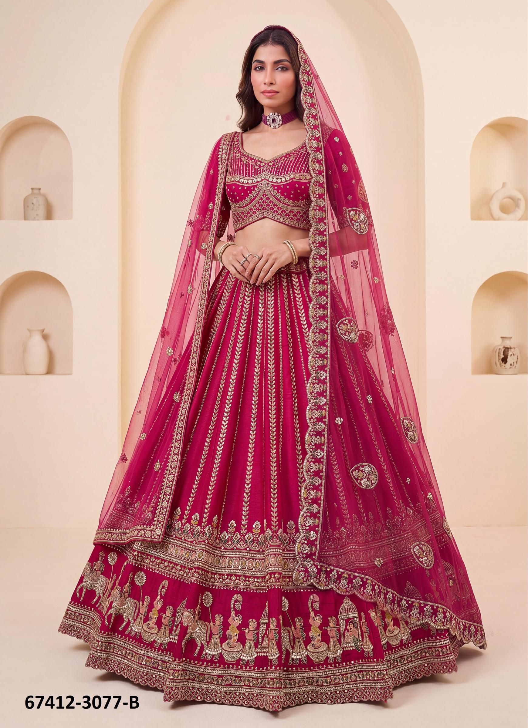 SABINA - Catalog # 67412 (Set of 17 Semi-Stitched Lehengas) SABINA - Catalog # 67412 (Set of 17 Semi-Stitched Lehengas)