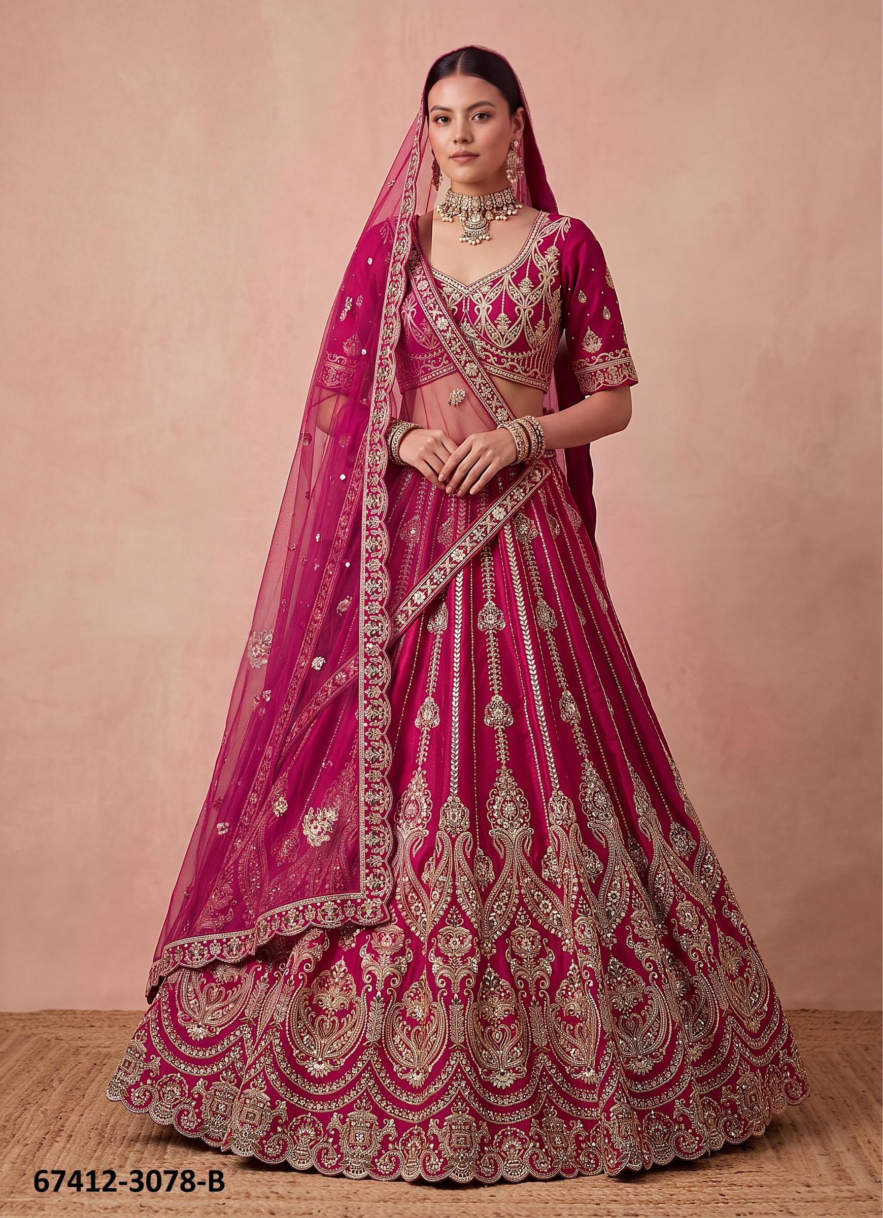 SABINA - Catalog # 67412 (Set of 17 Semi-Stitched Lehengas) SABINA - Catalog # 67412 (Set of 17 Semi-Stitched Lehengas)