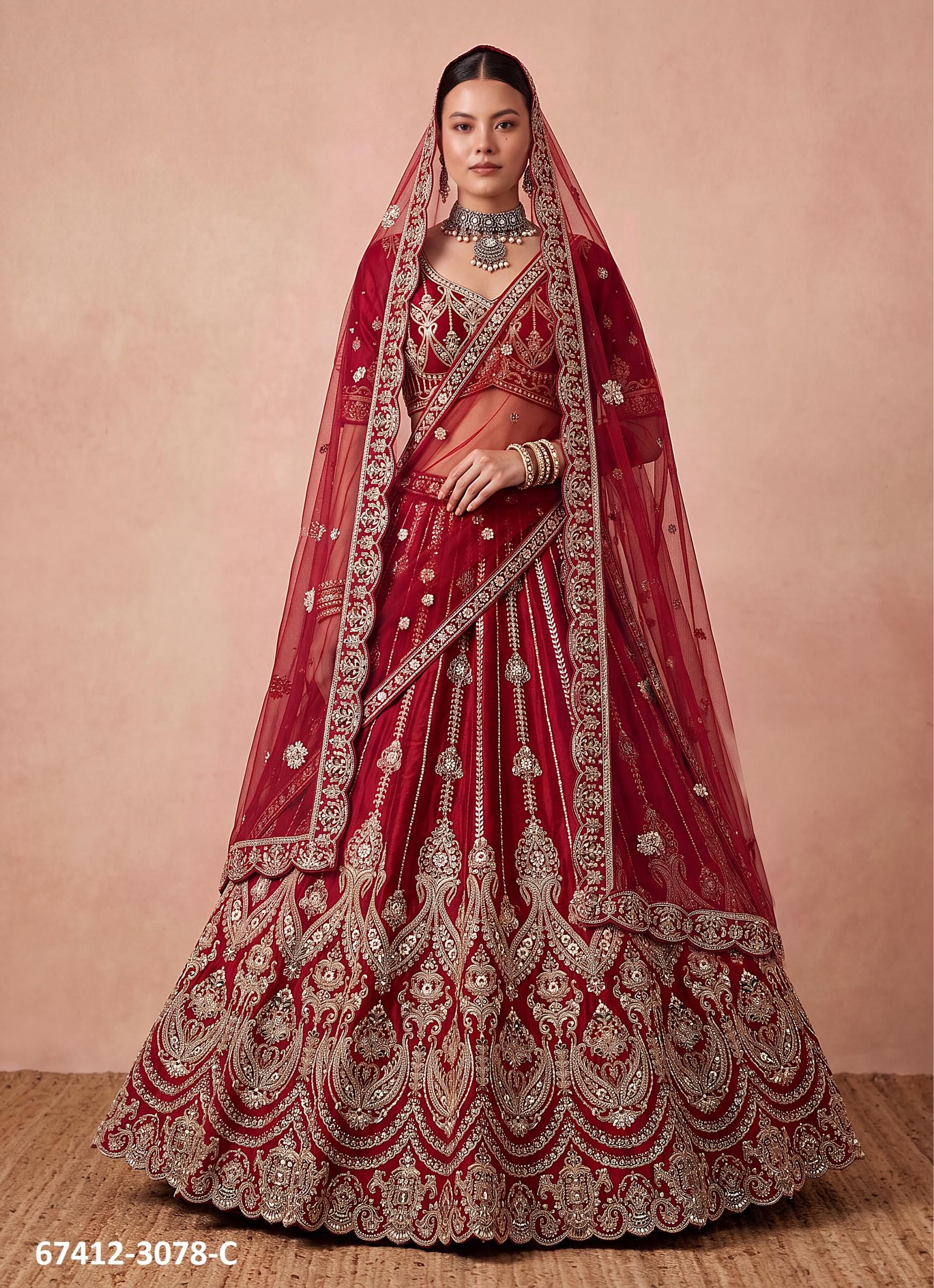 SABINA - Catalog # 67412 (Set of 17 Semi-Stitched Lehengas) SABINA - Catalog # 67412 (Set of 17 Semi-Stitched Lehengas)