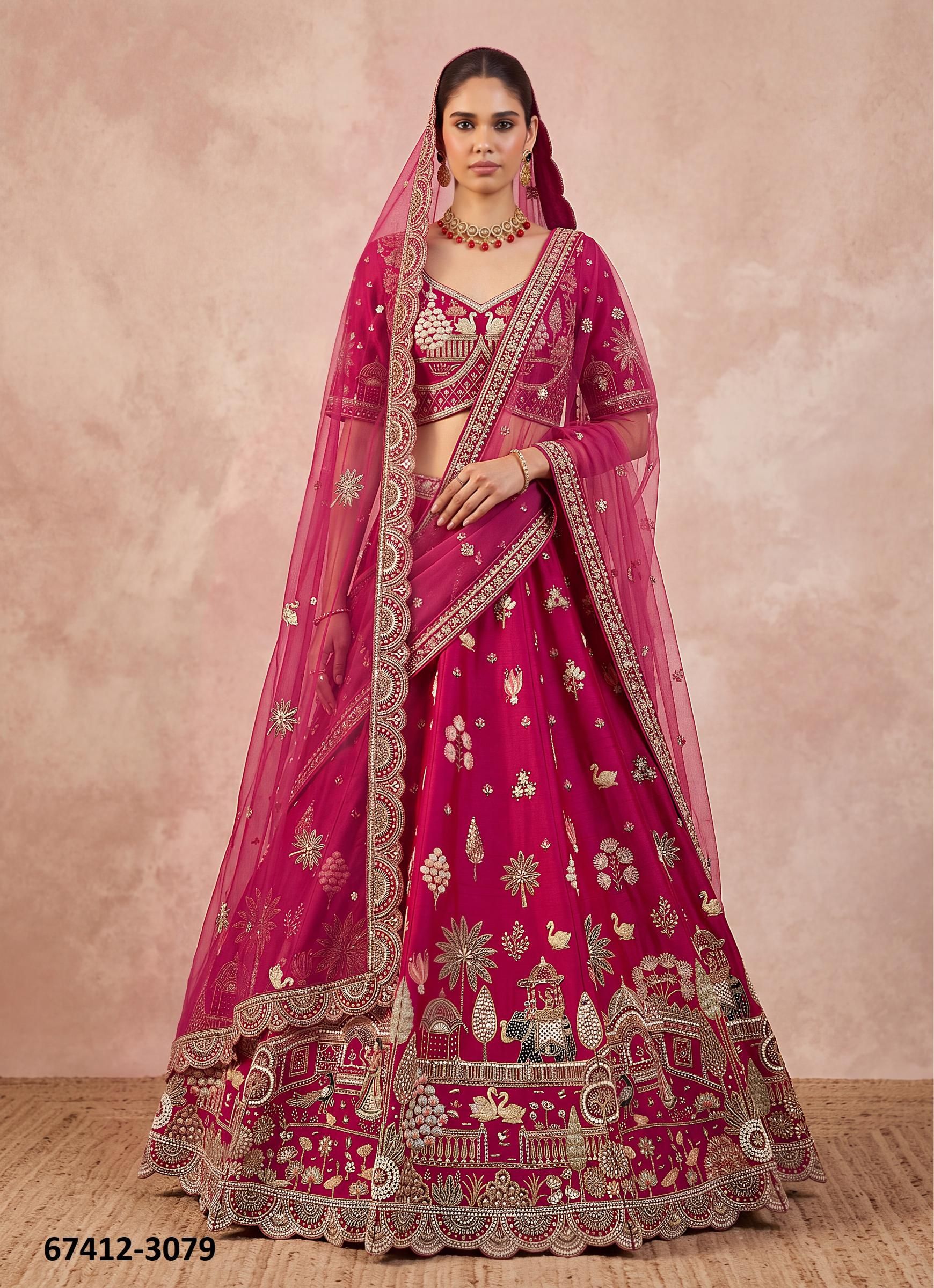 SABINA - Catalog # 67412 (Set of 17 Semi-Stitched Lehengas) SABINA - Catalog # 67412 (Set of 17 Semi-Stitched Lehengas)