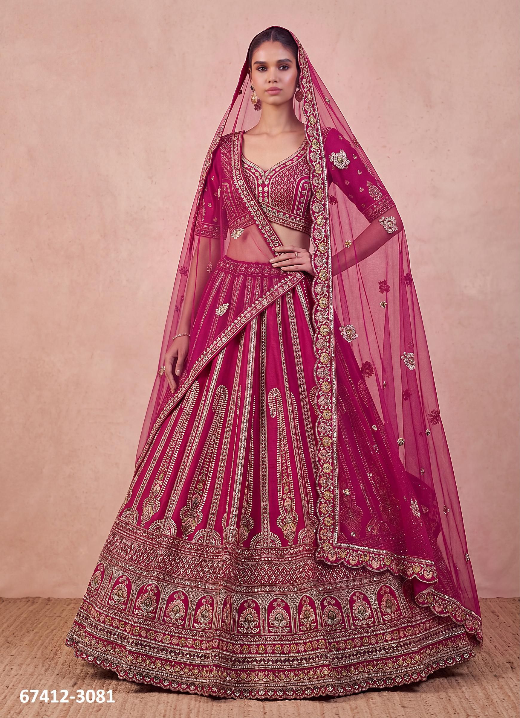 SABINA - Catalog # 67412 (Set of 17 Semi-Stitched Lehengas) SABINA - Catalog # 67412 (Set of 17 Semi-Stitched Lehengas)