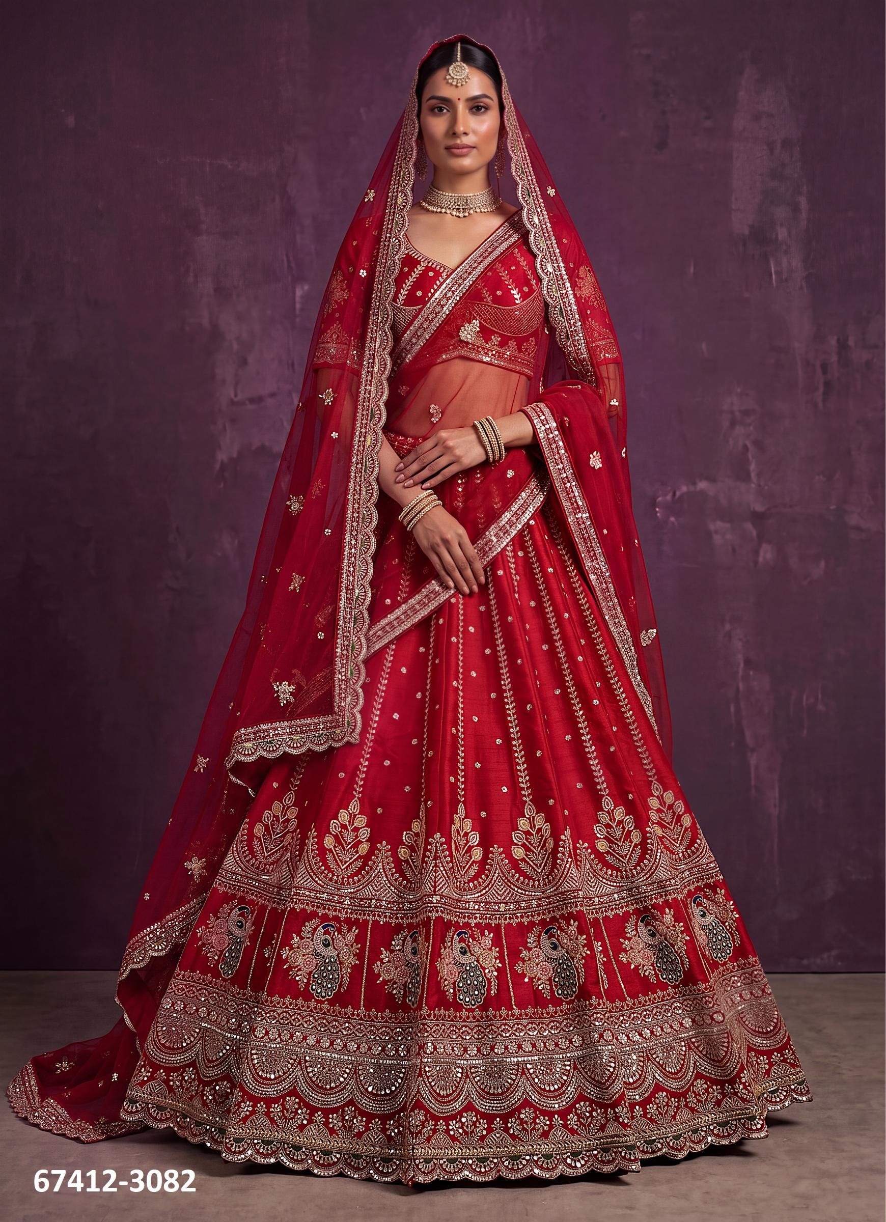 SABINA - Catalog # 67412 (Set of 17 Semi-Stitched Lehengas) SABINA - Catalog # 67412 (Set of 17 Semi-Stitched Lehengas)