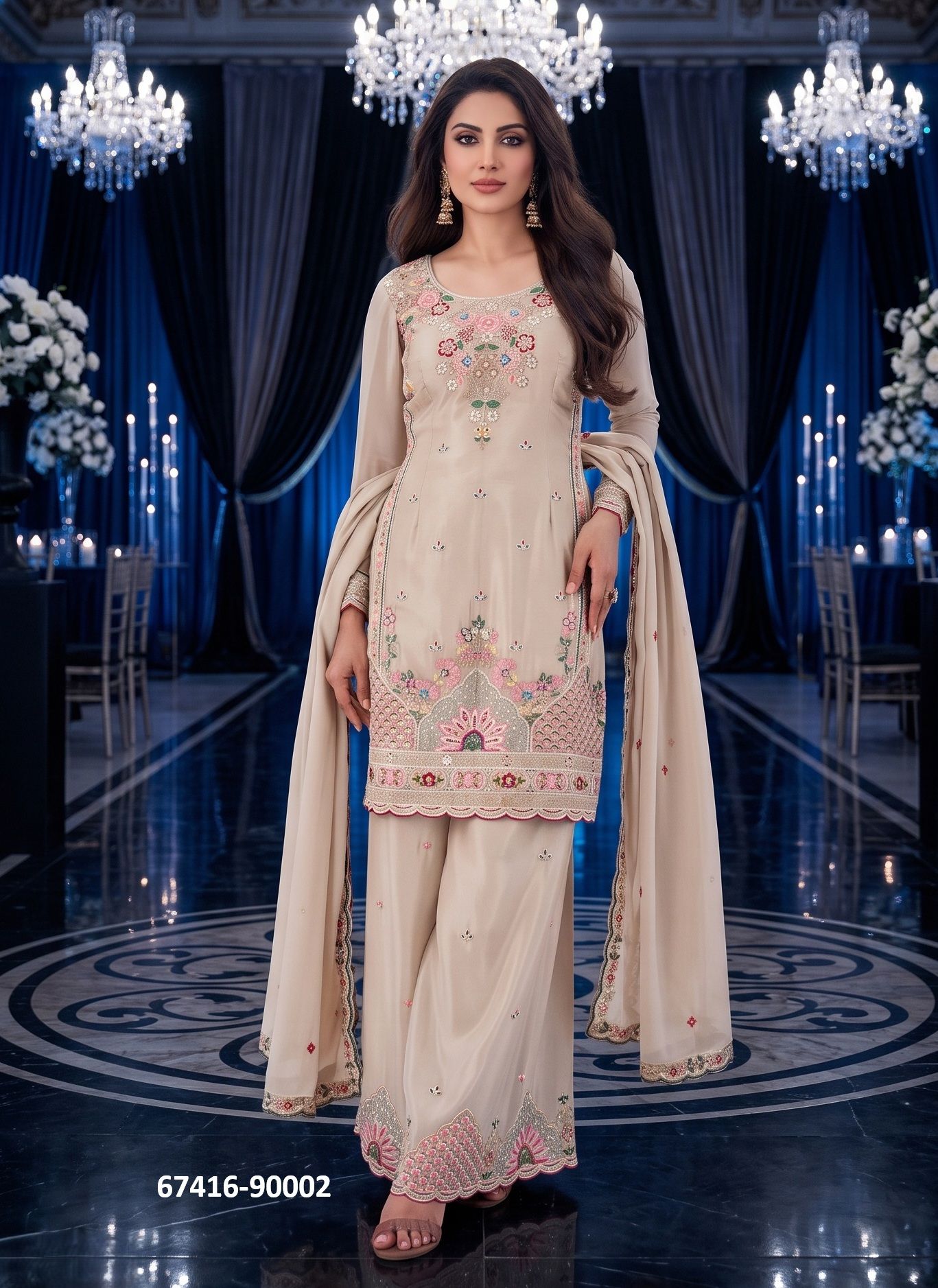 SHEENA - Catalog # 67416 (Set of 2 Readymade Salwar Suits) SHEENA - Catalog # 67416 (Set of 2 Readymade Salwar Suits)