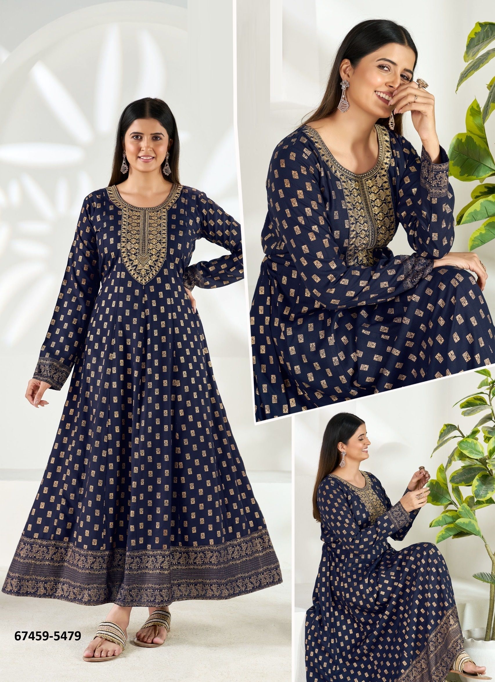 ASHIYANA PLUS SIZE - Catalog # 67459 (Set of 30 SIZE-SETS [Readymade Women's Kurtis / Tops])