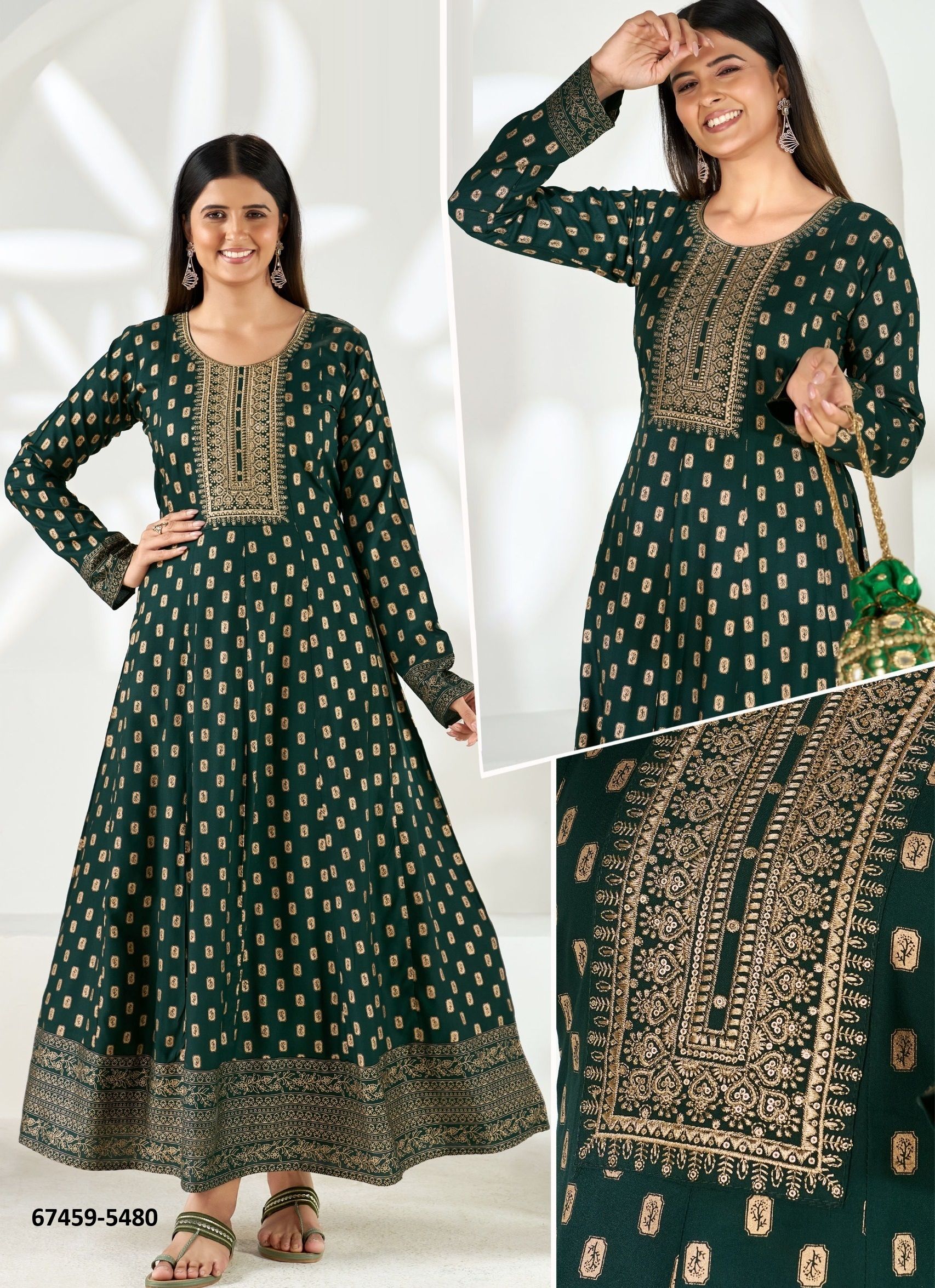 ASHIYANA PLUS SIZE - Catalog # 67459 (Set of 30 SIZE-SETS [Readymade Women's Kurtis / Tops])