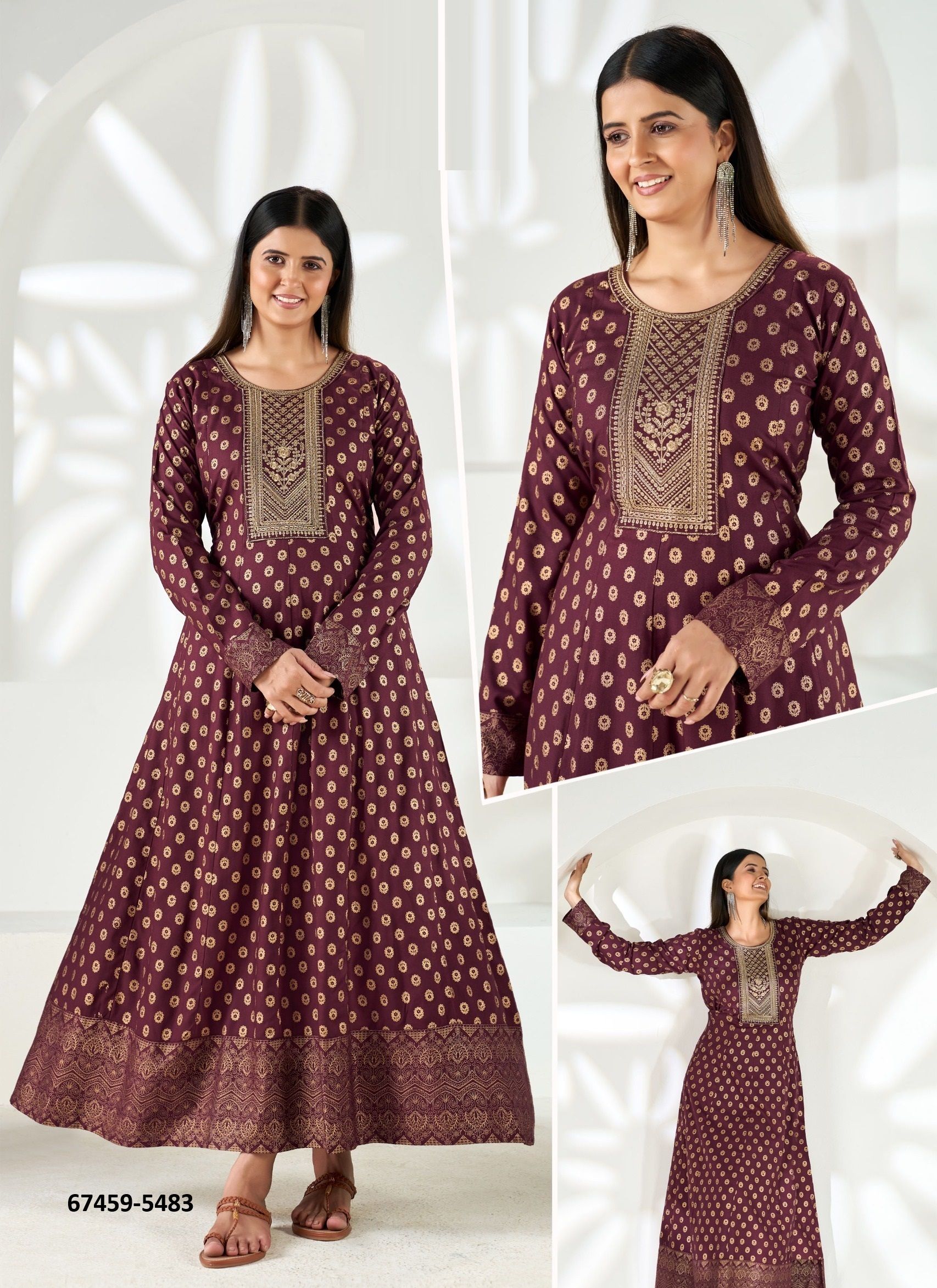ASHIYANA PLUS SIZE - Catalog # 67459 (Set of 30 SIZE-SETS [Readymade Women's Kurtis / Tops])