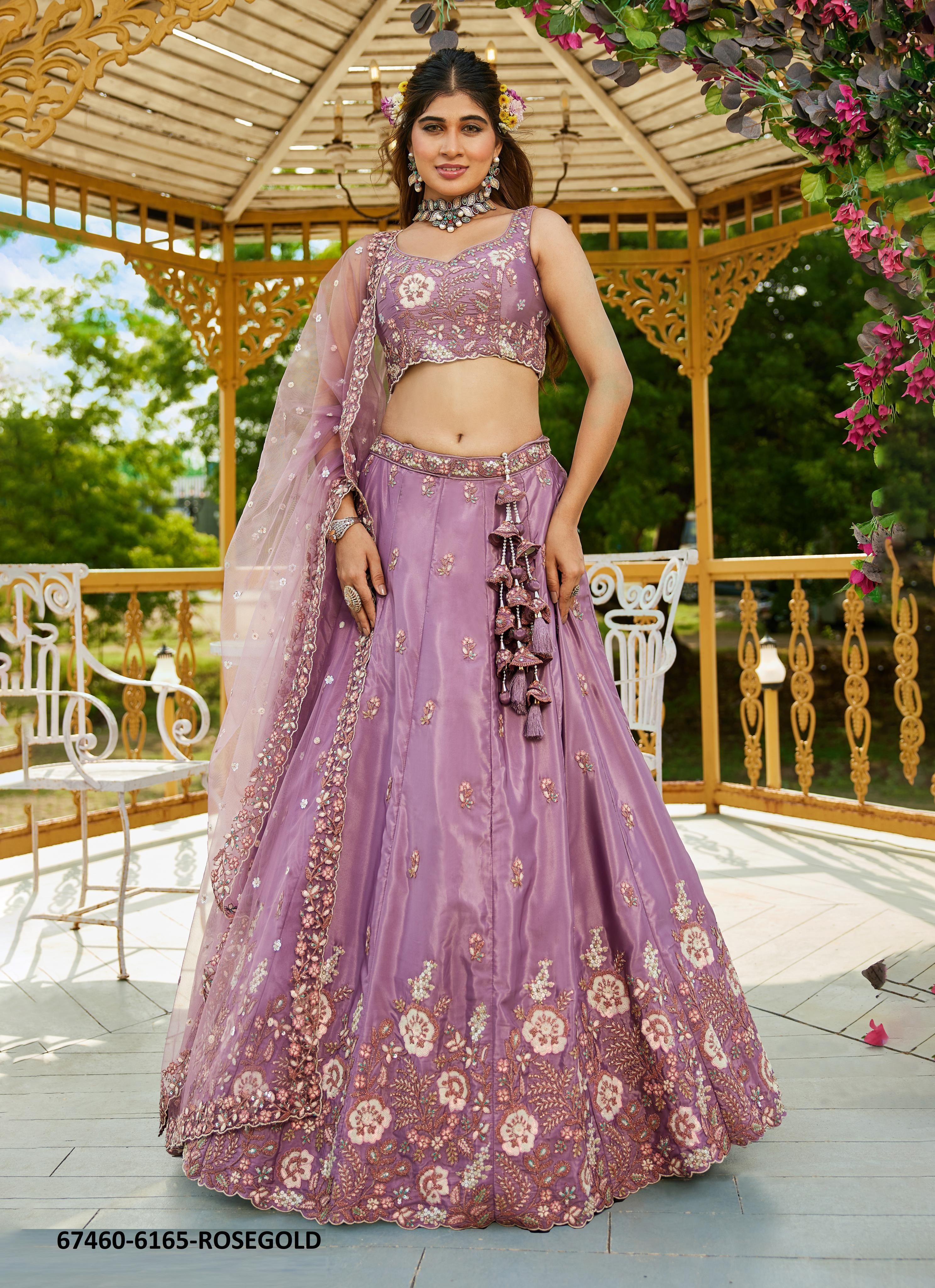 PAWANA - Catalog # 67460 (Set of 3 Semi-Stitched Lehengas) PAWANA - Catalog # 67460 (Set of 3 Semi-Stitched Lehengas)