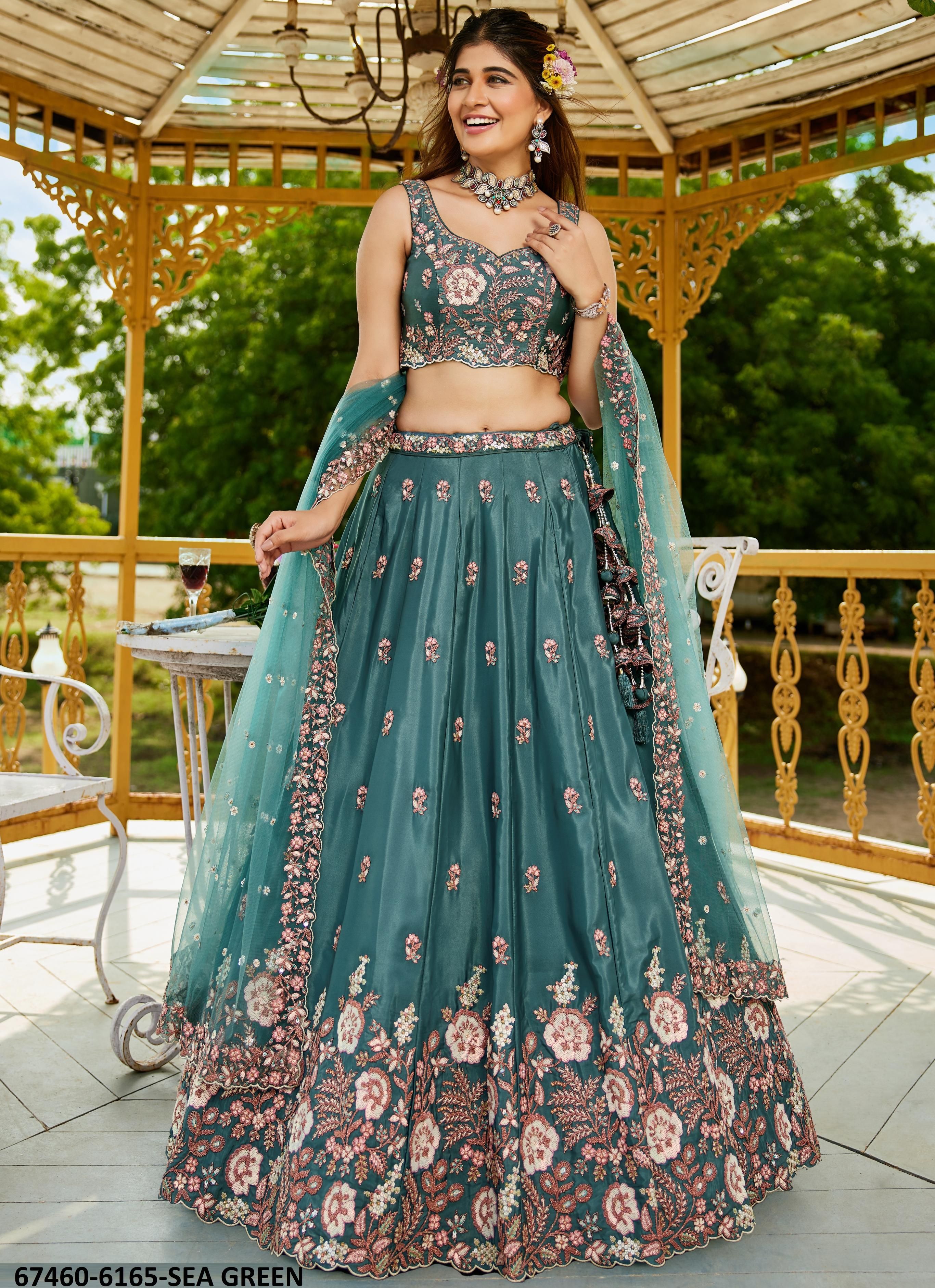 PAWANA - Catalog # 67460 (Set of 3 Semi-Stitched Lehengas) PAWANA - Catalog # 67460 (Set of 3 Semi-Stitched Lehengas)