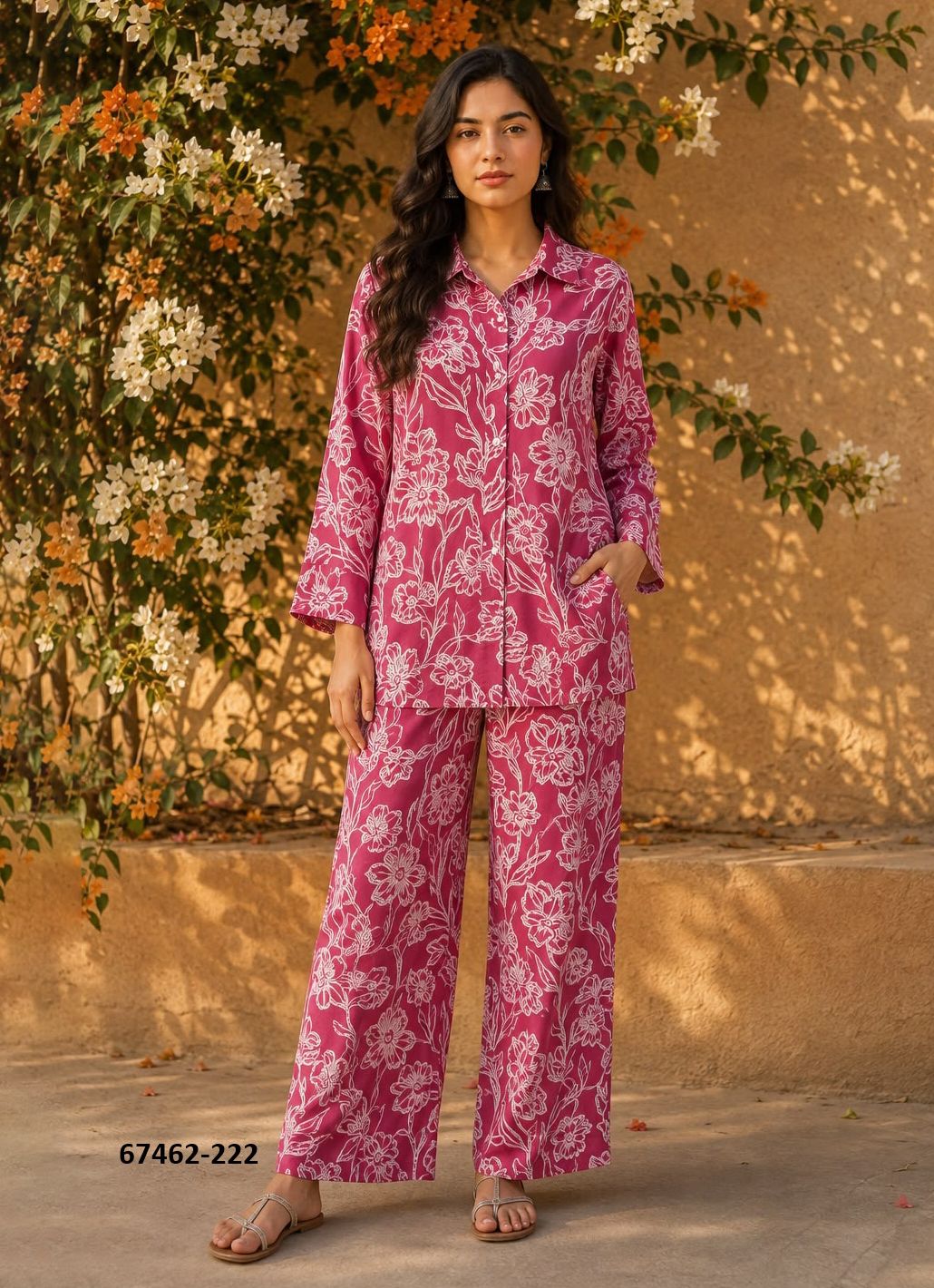 FLORAL QUEEN - Catalog # 67462 (Set of 2 Tops With Bottoms)
