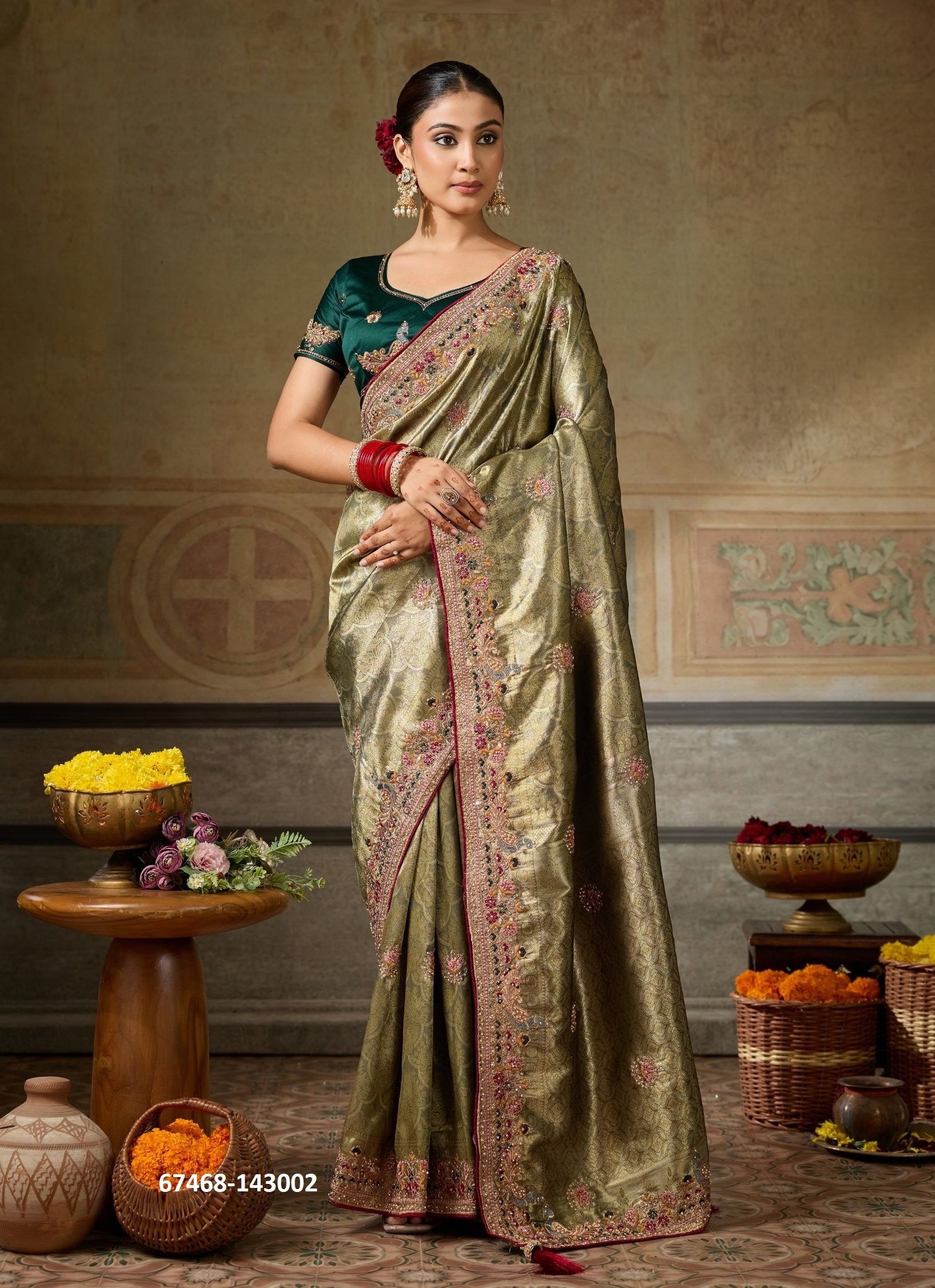 IMPERIAL - Catalog # 67468 (Set of 6 Sarees) IMPERIAL - Catalog # 67468 (Set of 6 Sarees)