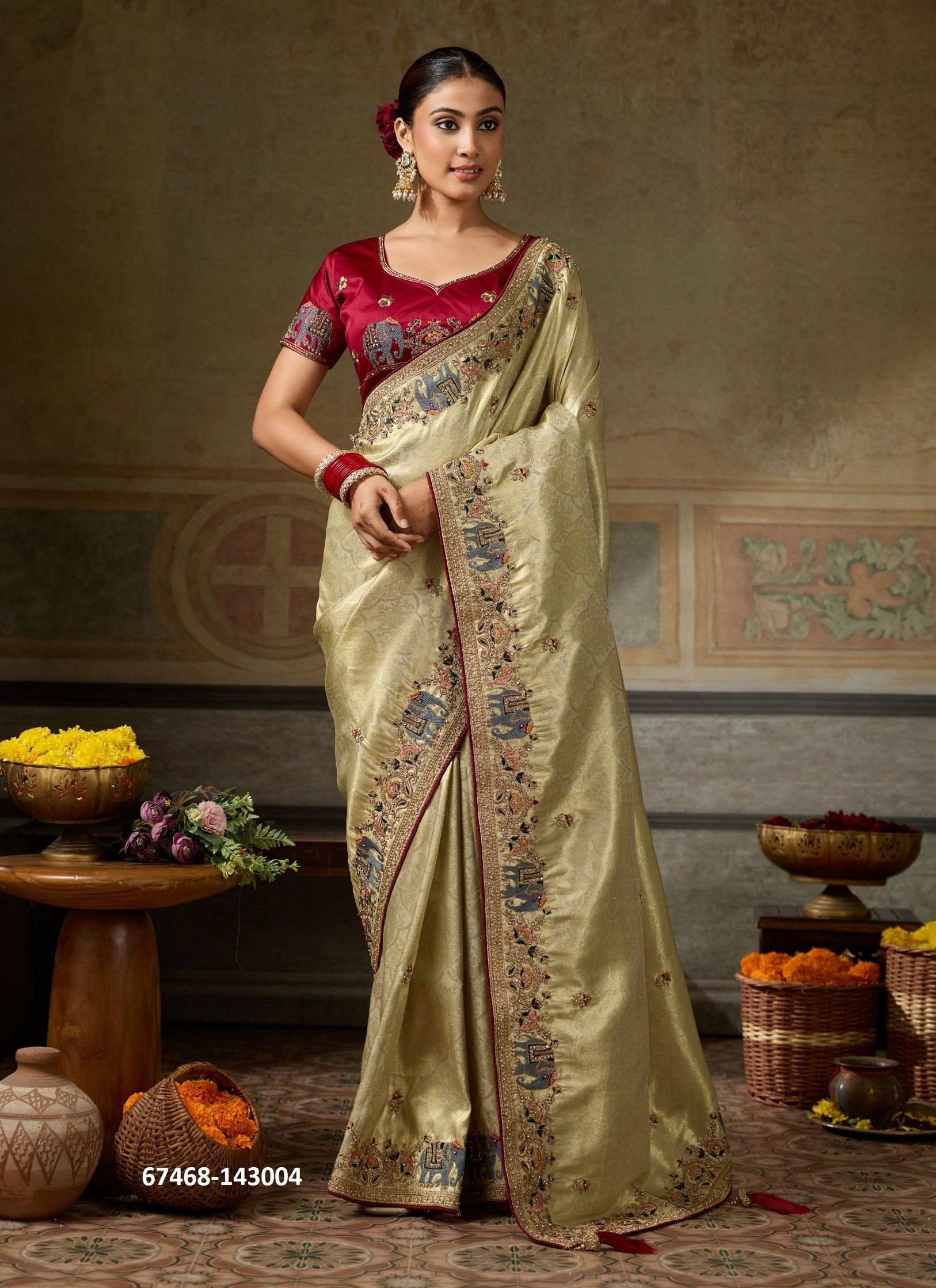 IMPERIAL - Catalog # 67468 (Set of 6 Sarees) IMPERIAL - Catalog # 67468 (Set of 6 Sarees)