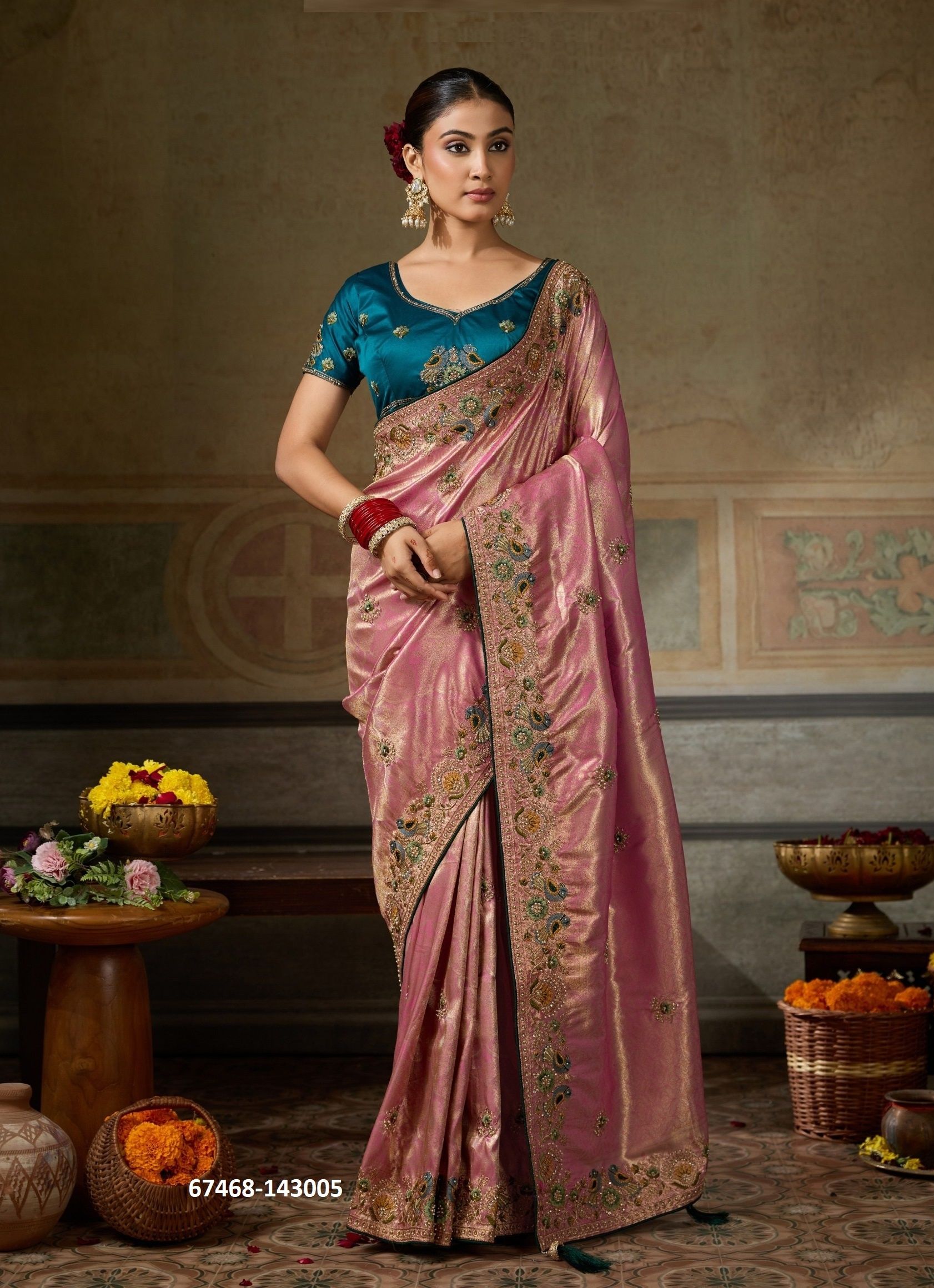 IMPERIAL - Catalog # 67468 (Set of 6 Sarees) IMPERIAL - Catalog # 67468 (Set of 6 Sarees)