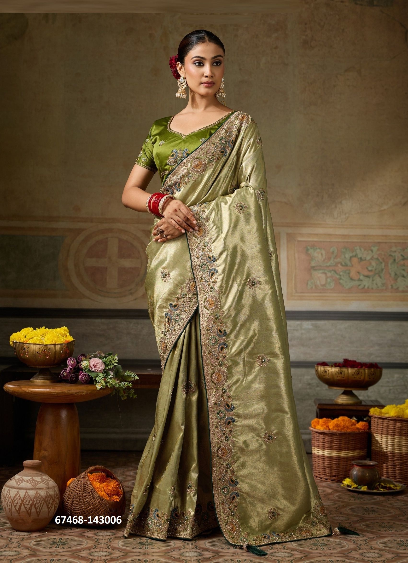 IMPERIAL - Catalog # 67468 (Set of 6 Sarees) IMPERIAL - Catalog # 67468 (Set of 6 Sarees)