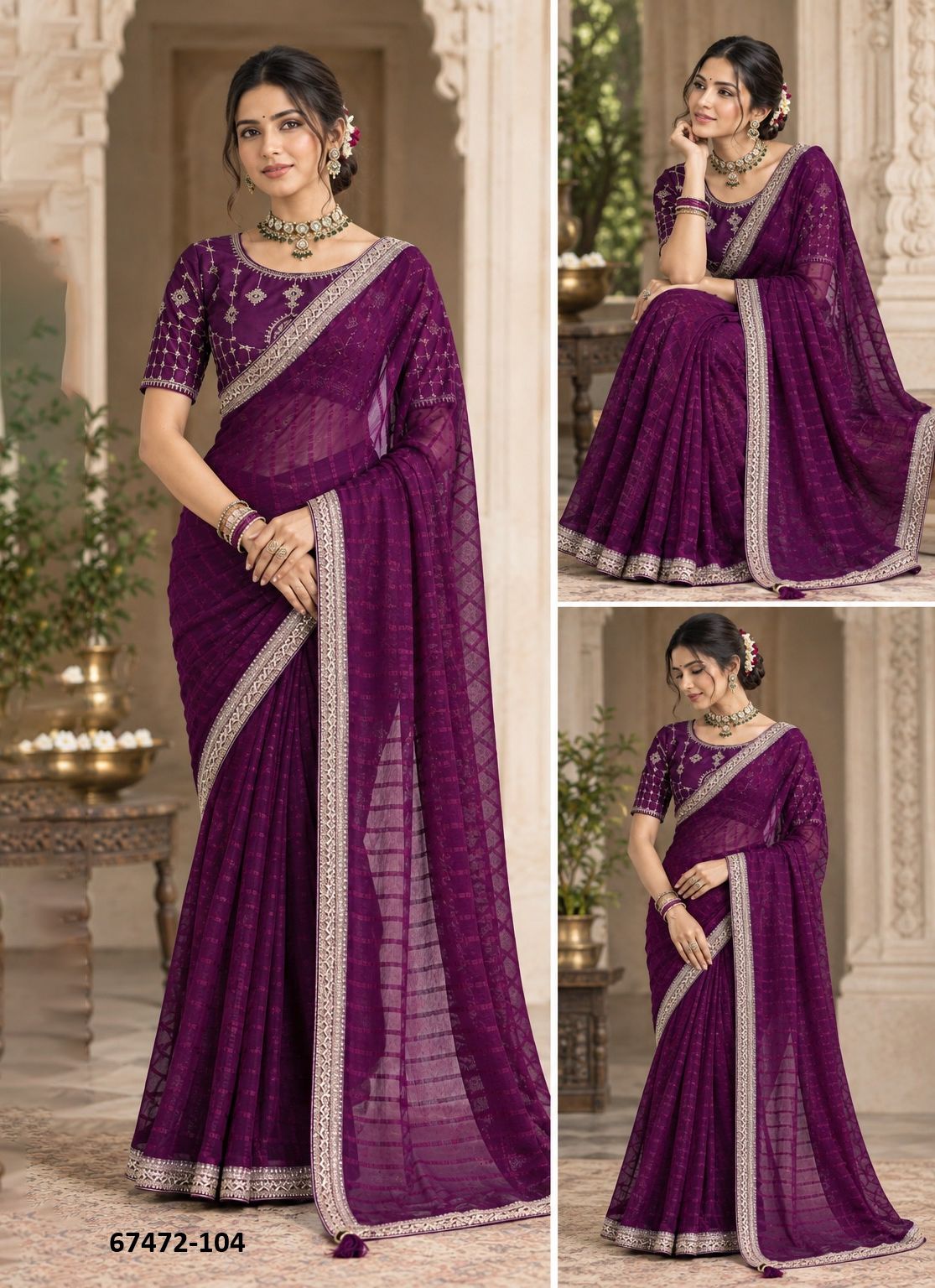 PREMIKA - Catalog # 67472 (Set of 6 Sarees)