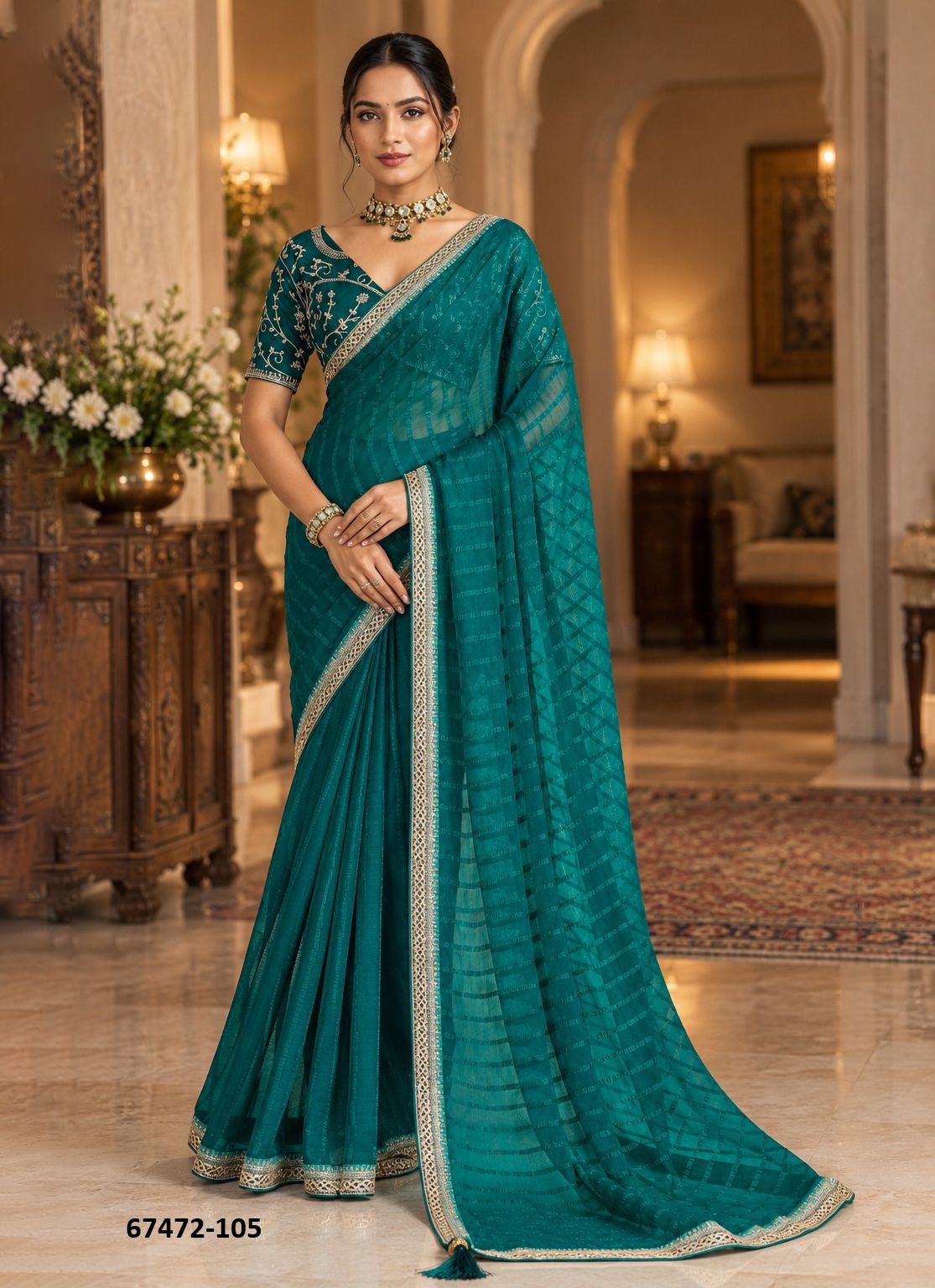 PREMIKA - Catalog # 67472 (Set of 6 Sarees)